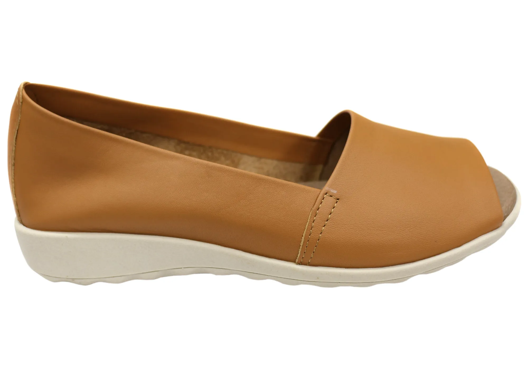 Flex & Go Keegan Damen Comfort Leder Sandalen Schuhe Hergestellt in Portugal Flex & Go Schuhe