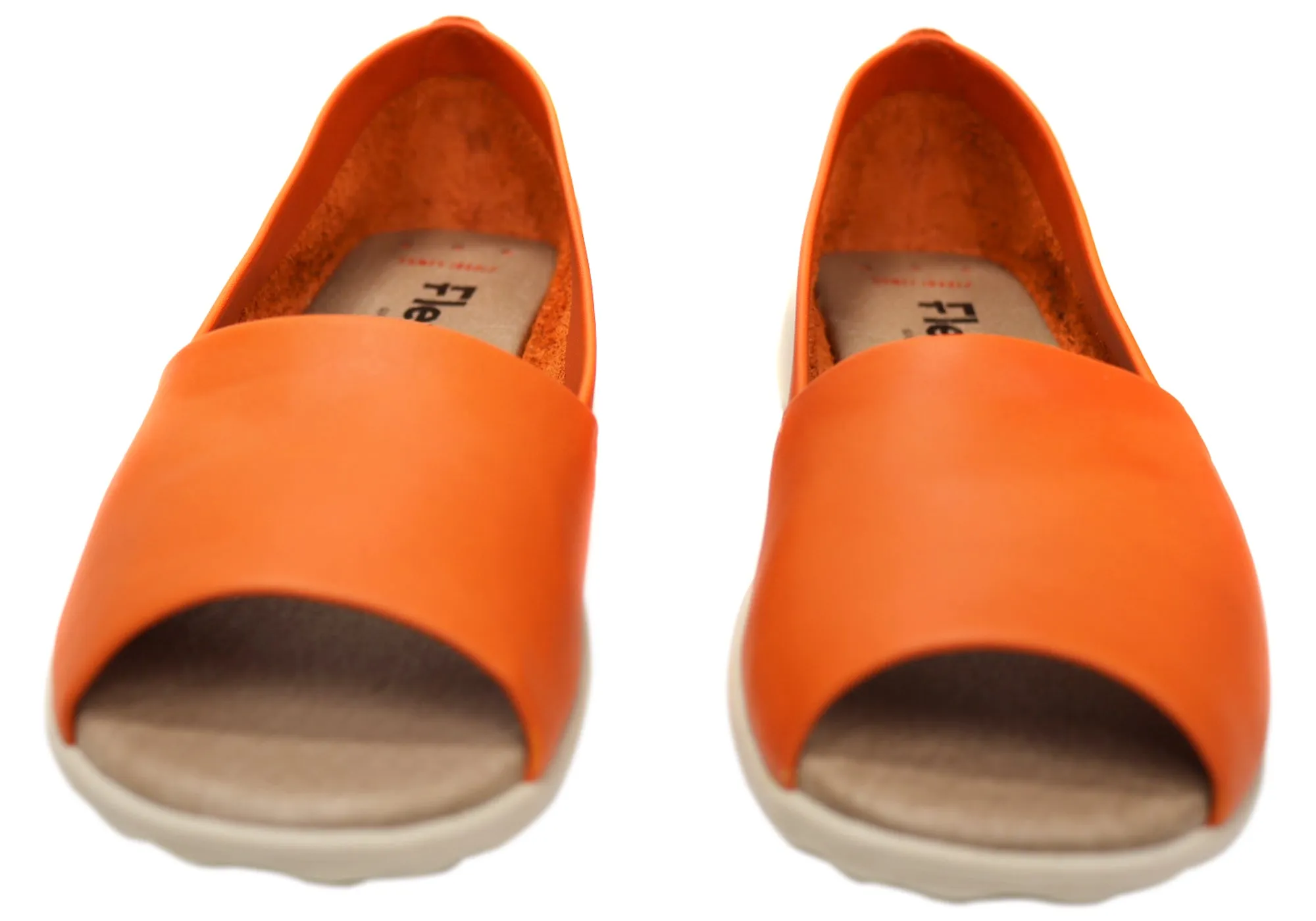 Flex & Go Keegan Damen Comfort Leder Sandalen Schuhe Hergestellt in Portugal Flex & Go Schuhe