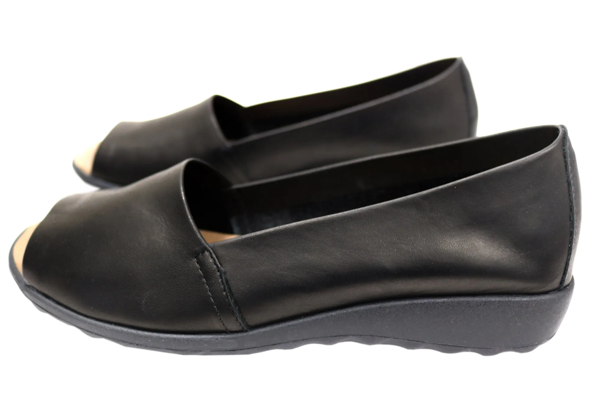 Flex & Go Keegan Damen Comfort Leder Sandalen Schuhe Hergestellt in Portugal Flex & Go Schuhe