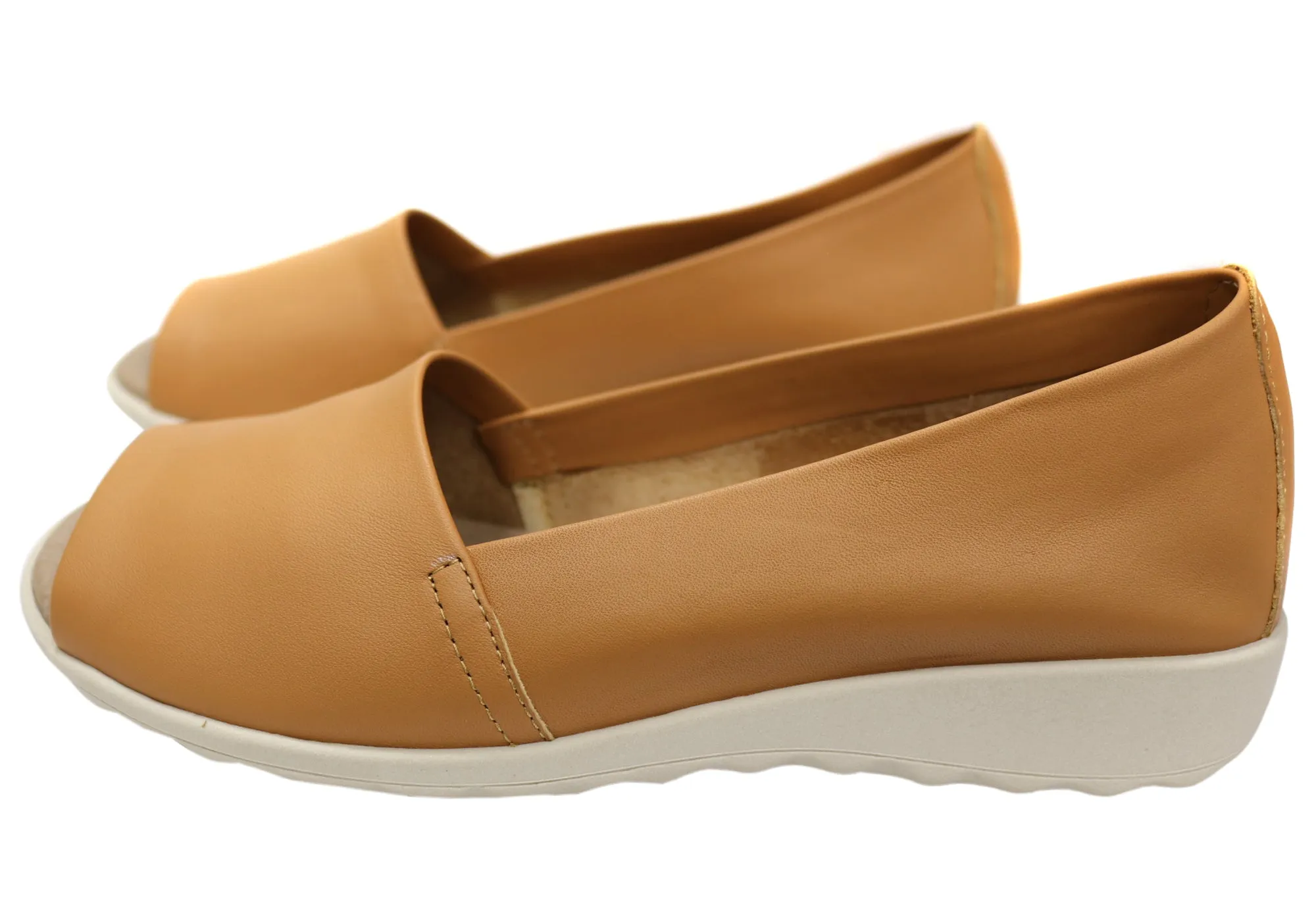 Flex & Go Keegan Damen Comfort Leder Sandalen Schuhe Hergestellt in Portugal Flex & Go Schuhe