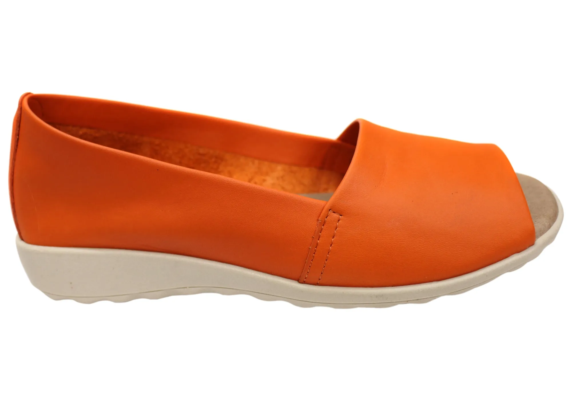 Flex & Go Keegan Damen Comfort Leder Sandalen Schuhe Hergestellt in Portugal Flex & Go Schuhe
