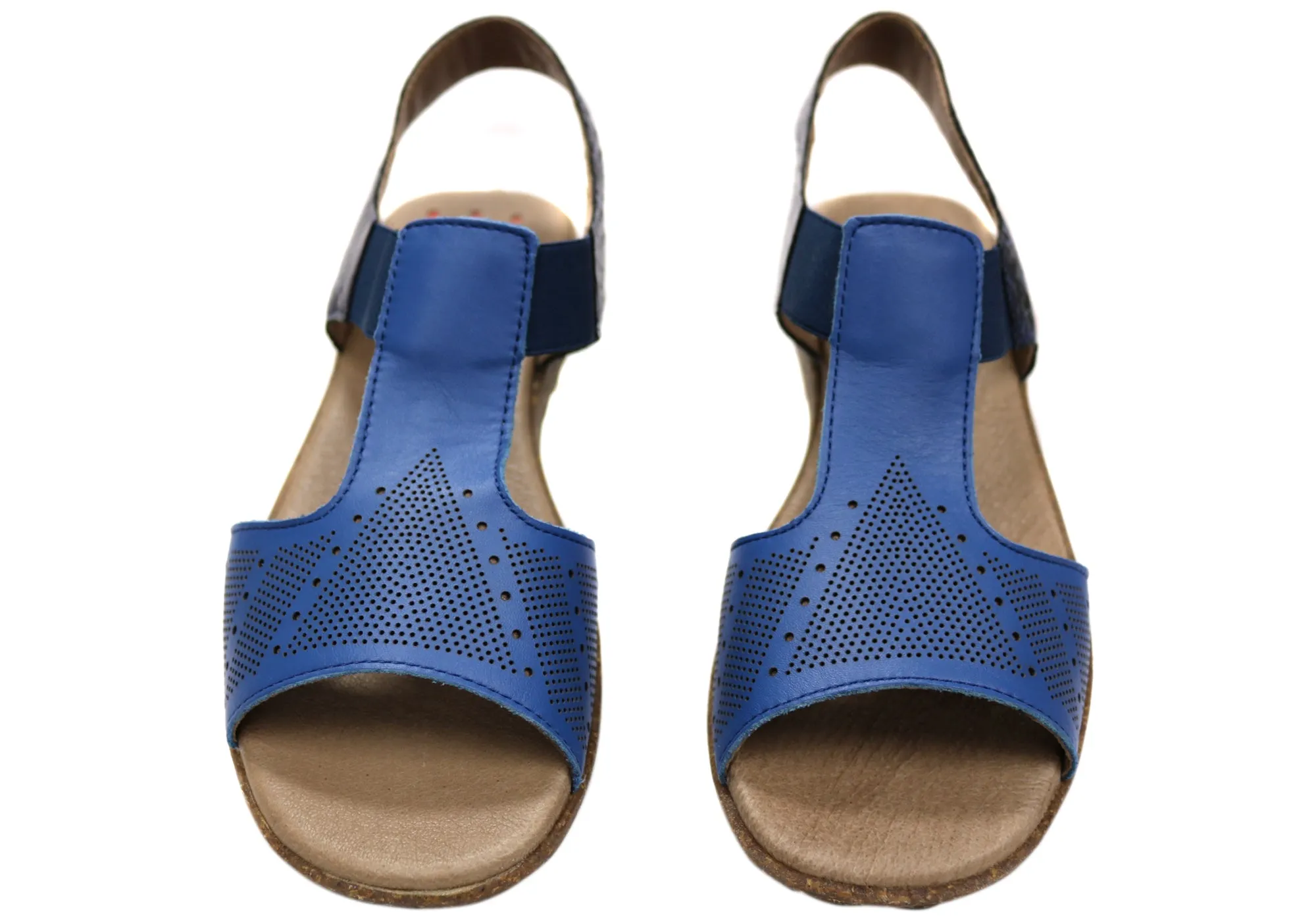 Flex & Go Montana Damen Bequeme Ledersandalen Hergestellt In Portugal Flex & Go Schuhe