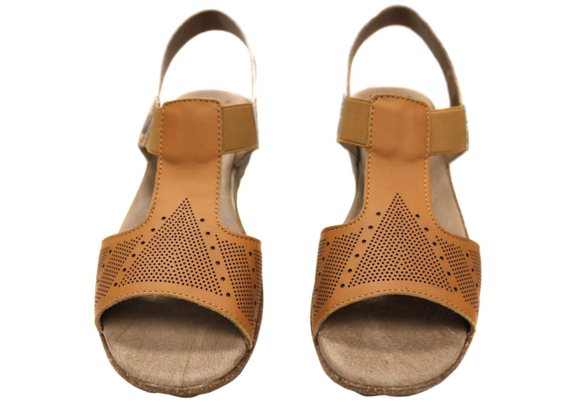 Flex & Go Montana Damen Bequeme Ledersandalen Hergestellt In Portugal Flex & Go Schuhe