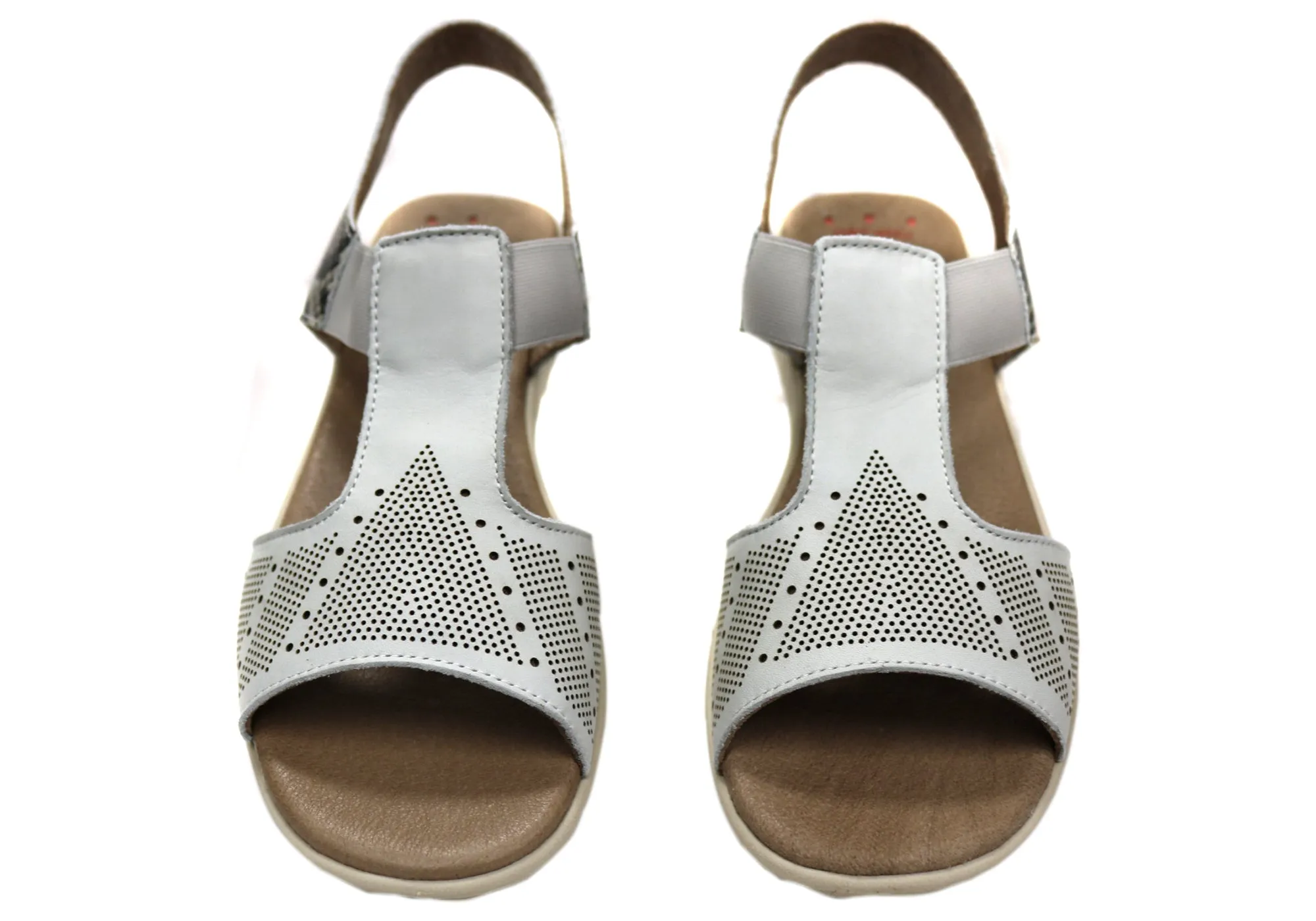 Flex & Go Montana Damen Bequeme Ledersandalen Hergestellt In Portugal Flex & Go Schuhe