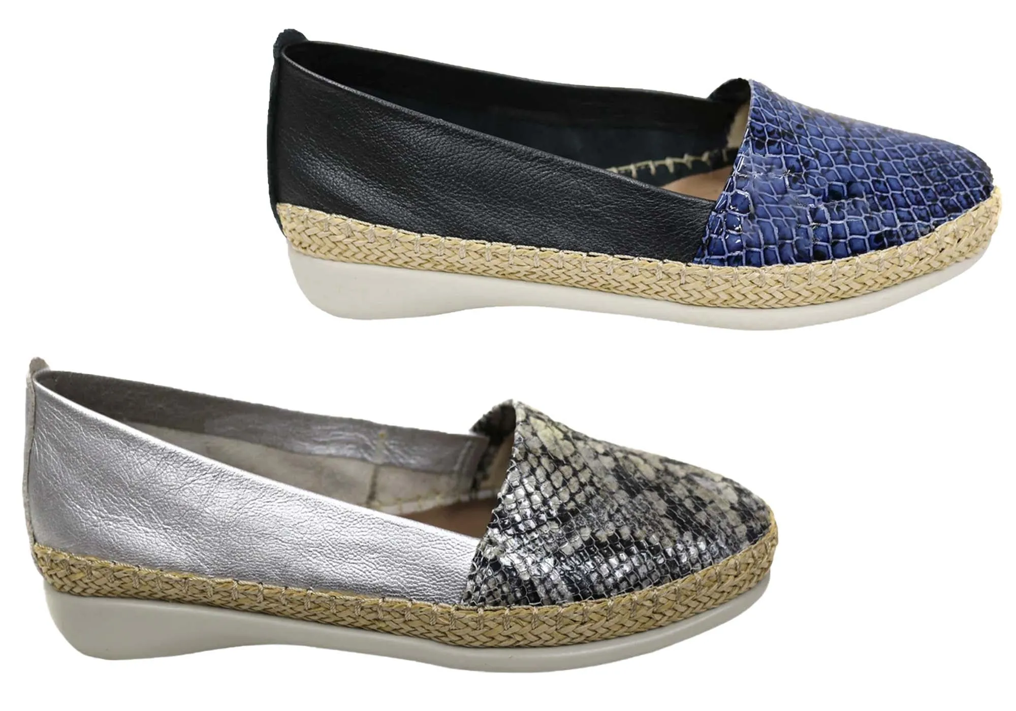 Flex & Go Pinta Damen Bequeme Lederschuhe Hergestellt In Portugal Flex & Go Schuhe