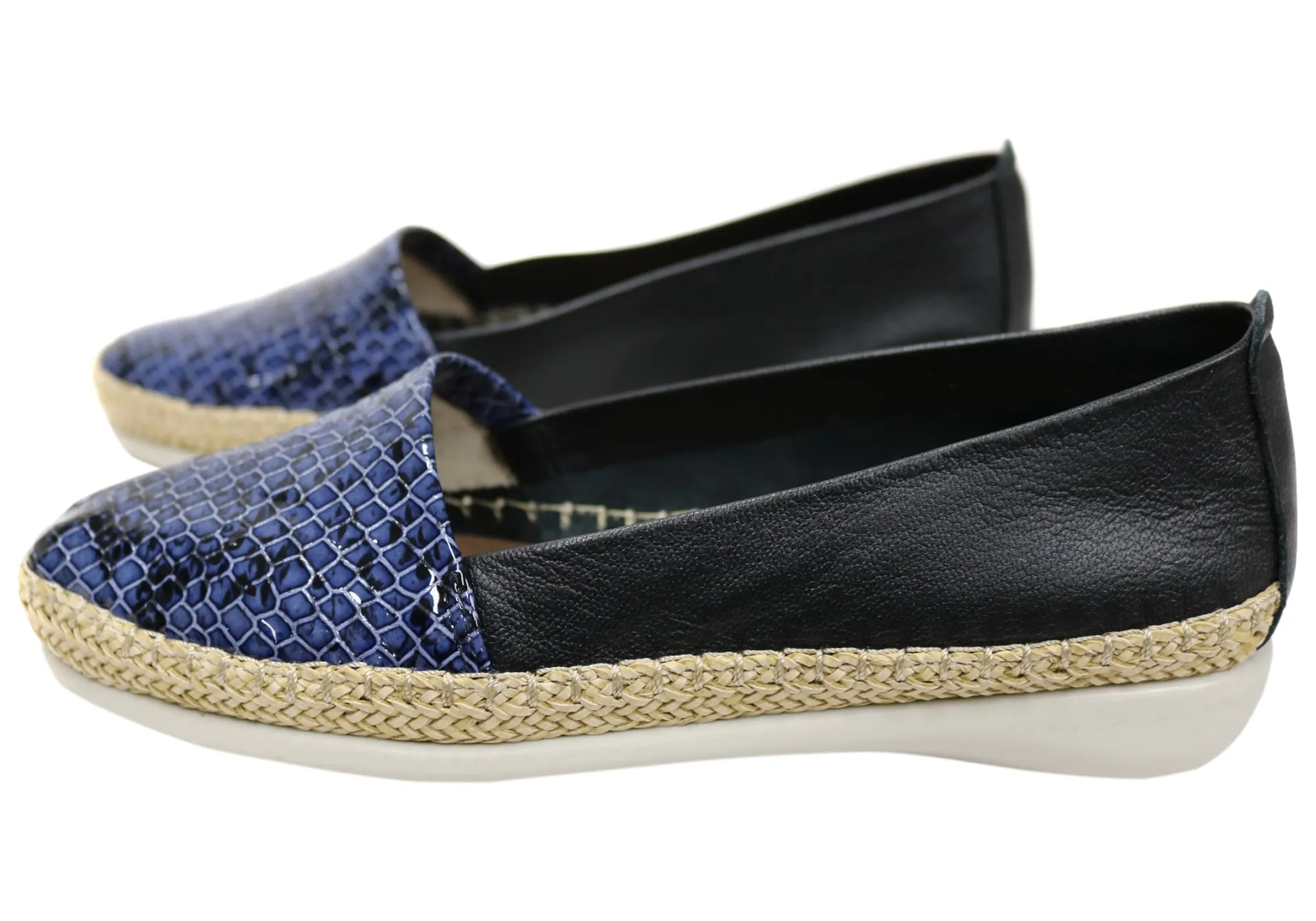 Flex & Go Pinta Damen Bequeme Lederschuhe Hergestellt In Portugal Flex & Go Schuhe