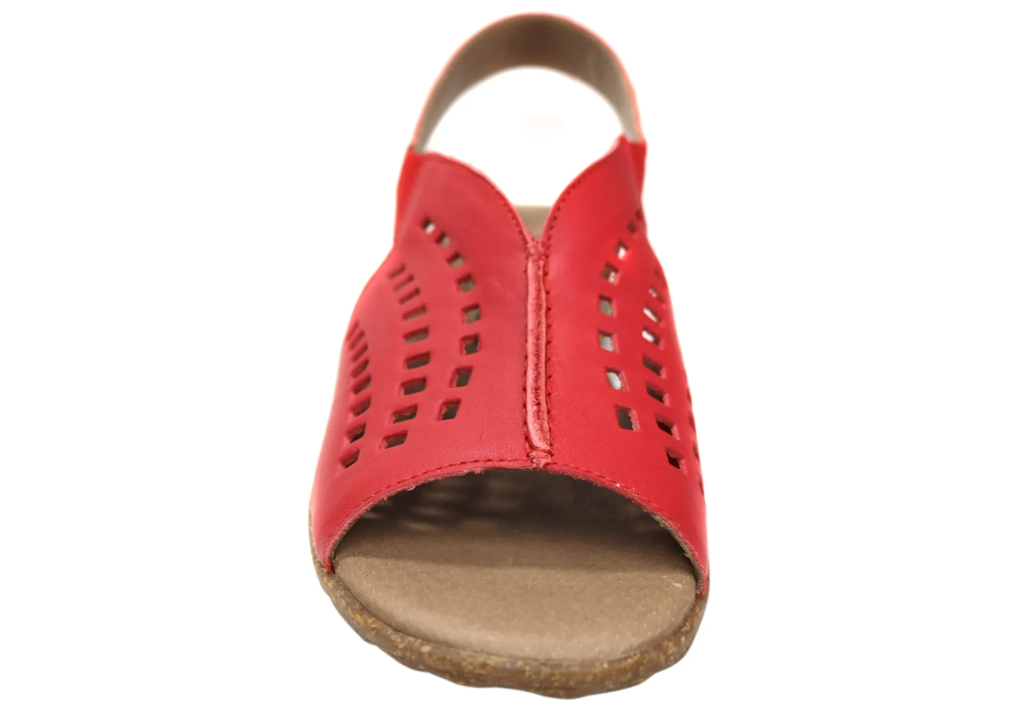 Flex & Go Rochela Damen Bequeme Ledersandalen Hergestellt in Portugal Flex & Go Schuhe