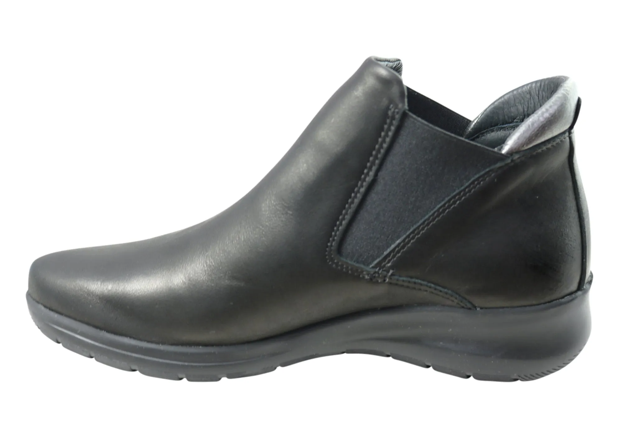Flex & Go Yorka Damen Komfort Leder Knöchelstiefel Hergestellt in Portugal Flex & Go Schuhe