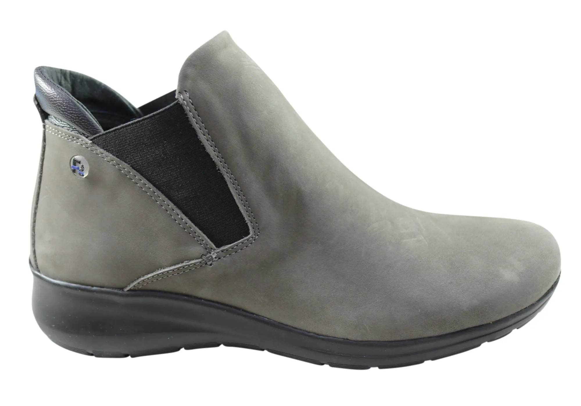 Flex & Go Yorka Damen Komfort Leder Knöchelstiefel Hergestellt in Portugal Flex & Go Schuhe