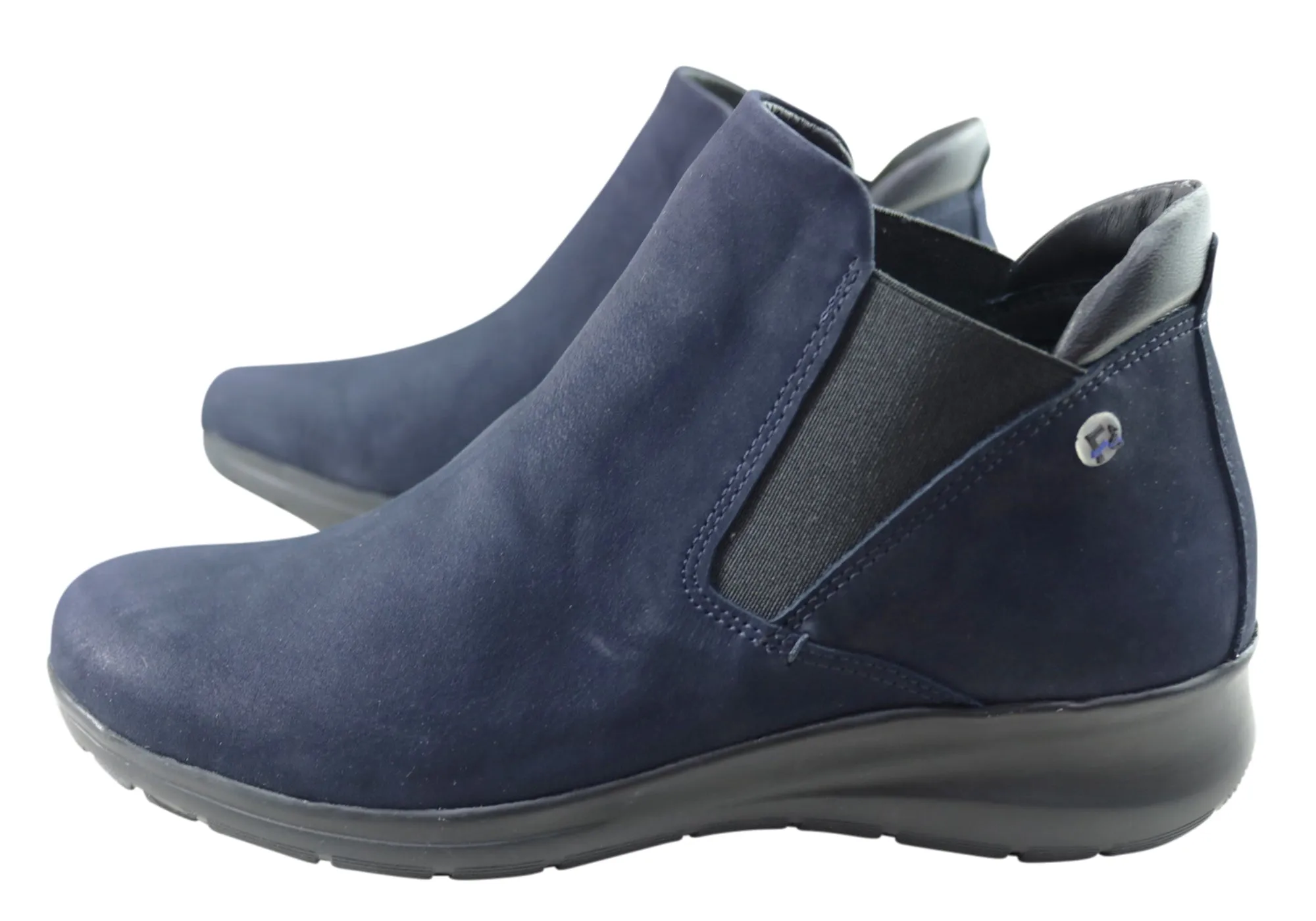 Flex & Go Yorka Damen Komfort Leder Knöchelstiefel Hergestellt in Portugal Flex & Go Schuhe