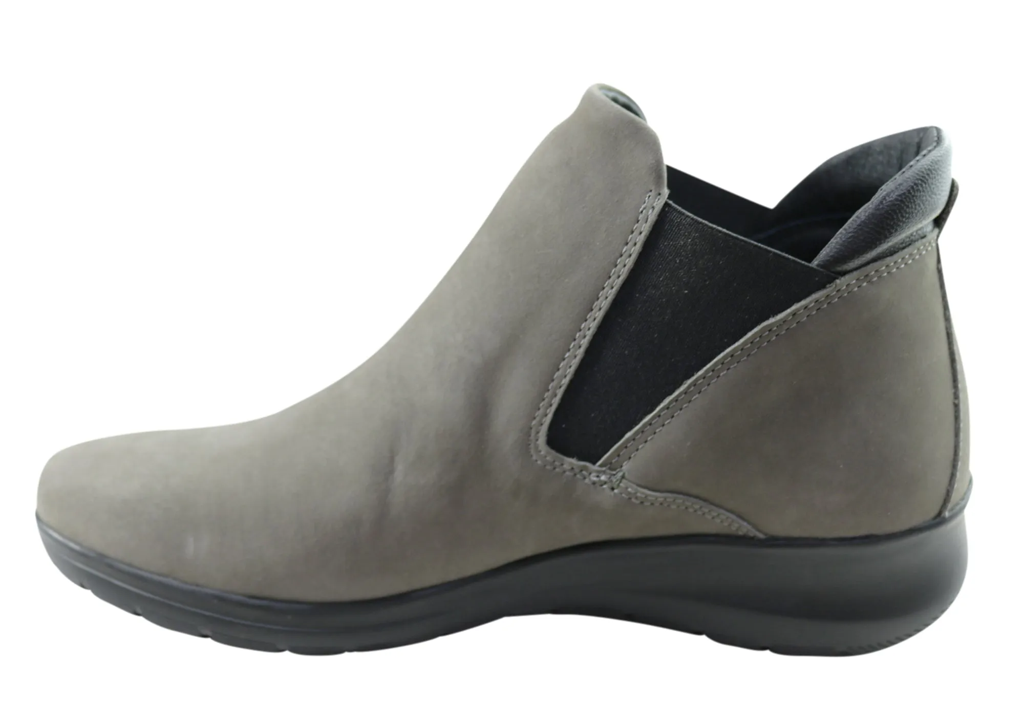 Flex & Go Yorka Damen Komfort Leder Knöchelstiefel Hergestellt in Portugal Flex & Go Schuhe