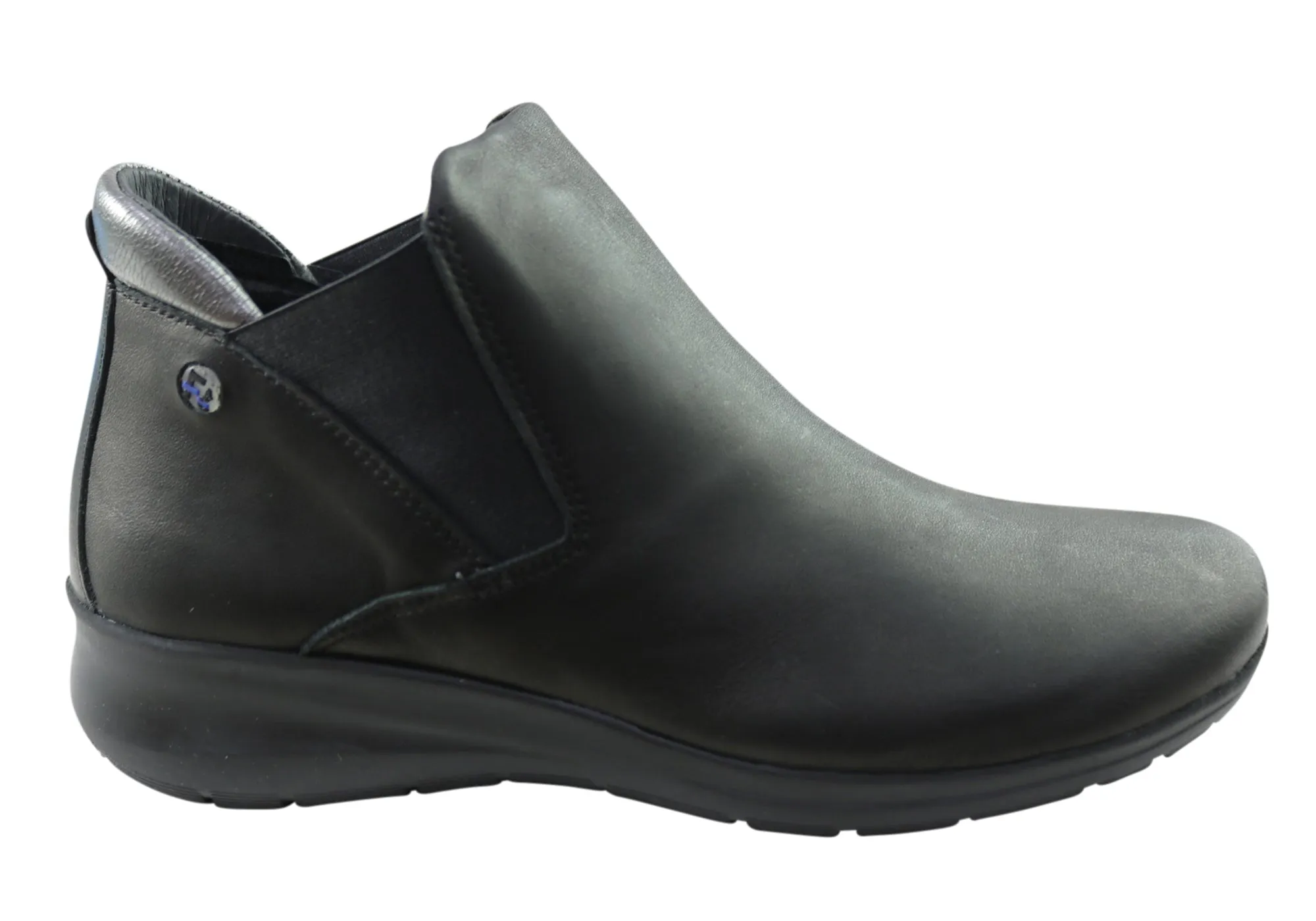Flex & Go Yorka Damen Komfort Leder Knöchelstiefel Hergestellt in Portugal Flex & Go Schuhe