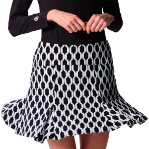 G Lifestyle 17-Inch Flare Skort - Black Geo G Lifestyle Clothing