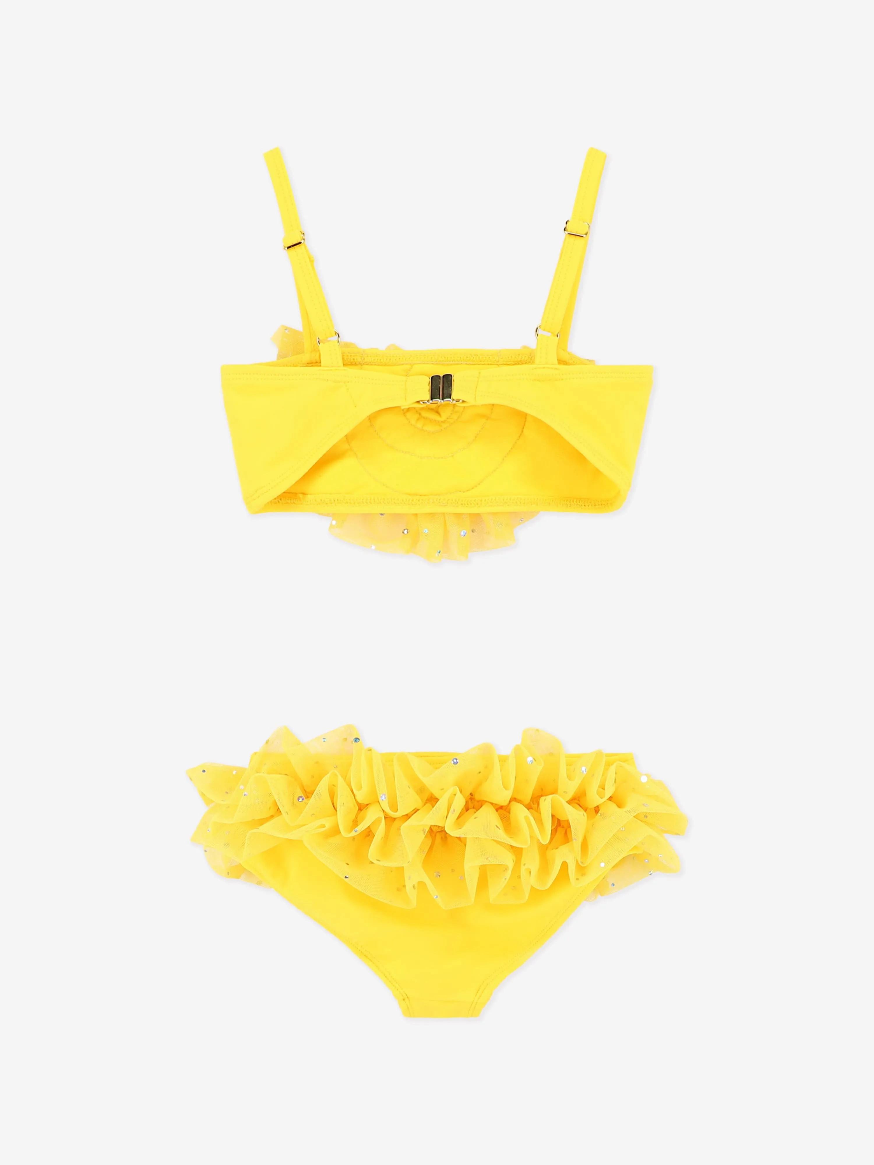 Mädchen Alissia Funkelnder Bikini in Gelb