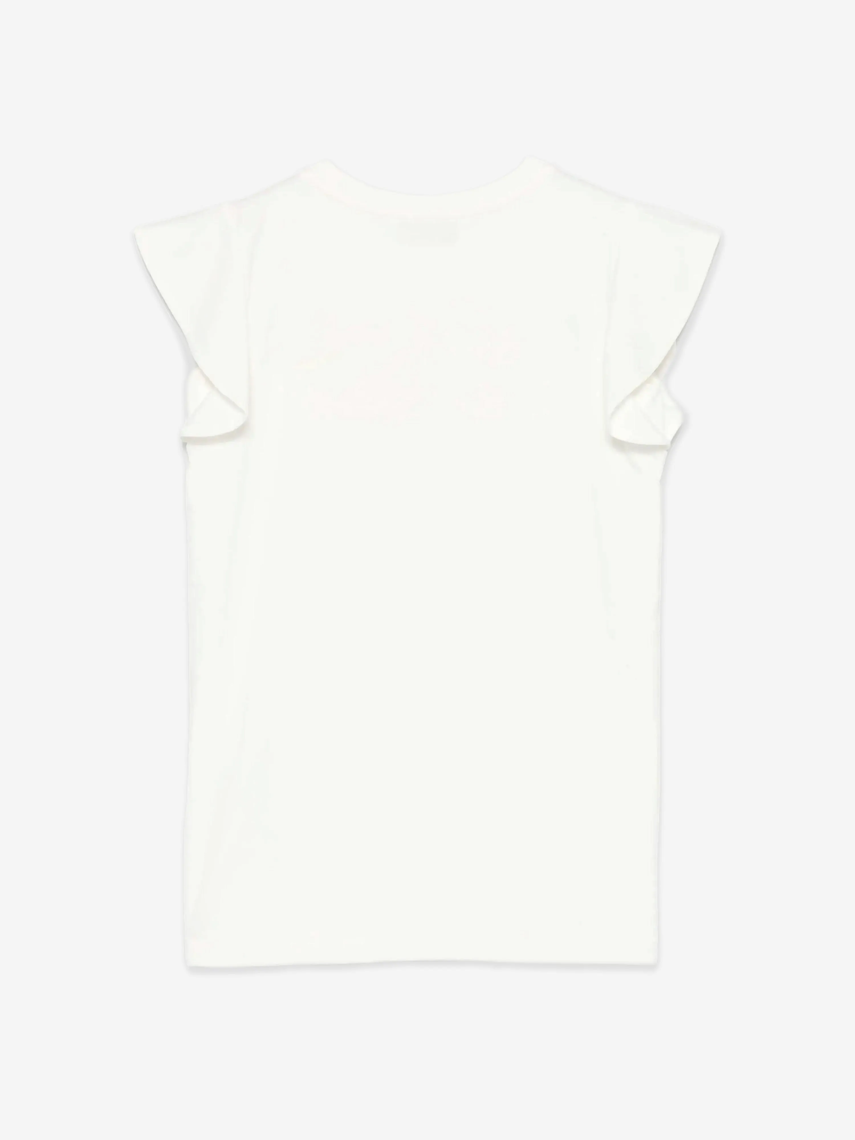 Mädchen Bär Logo Kleid in Elfenbein
