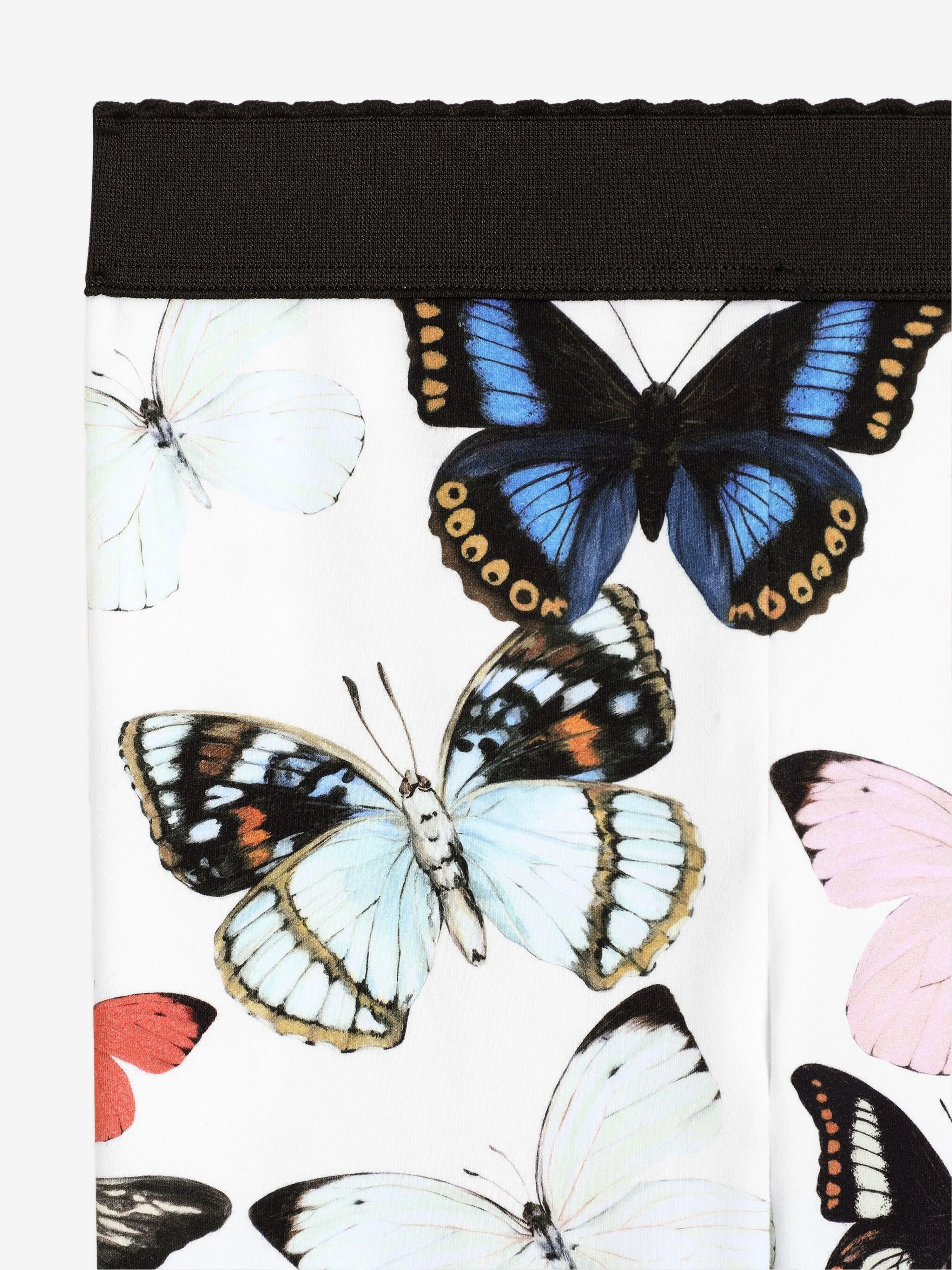 Mädchen Schmetterlingsdruck Leggings in Weiß