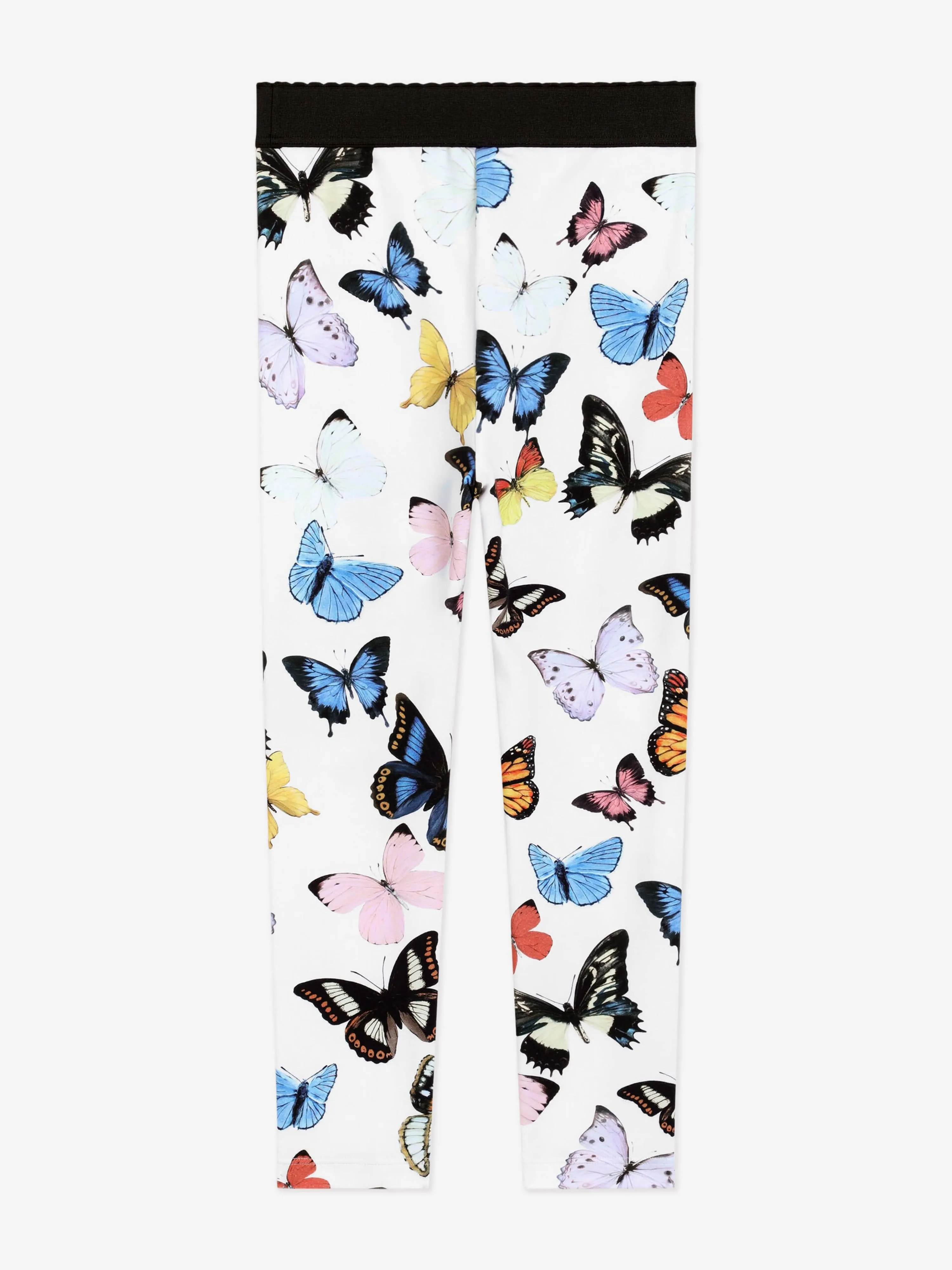 Mädchen Schmetterlingsdruck Leggings in Weiß