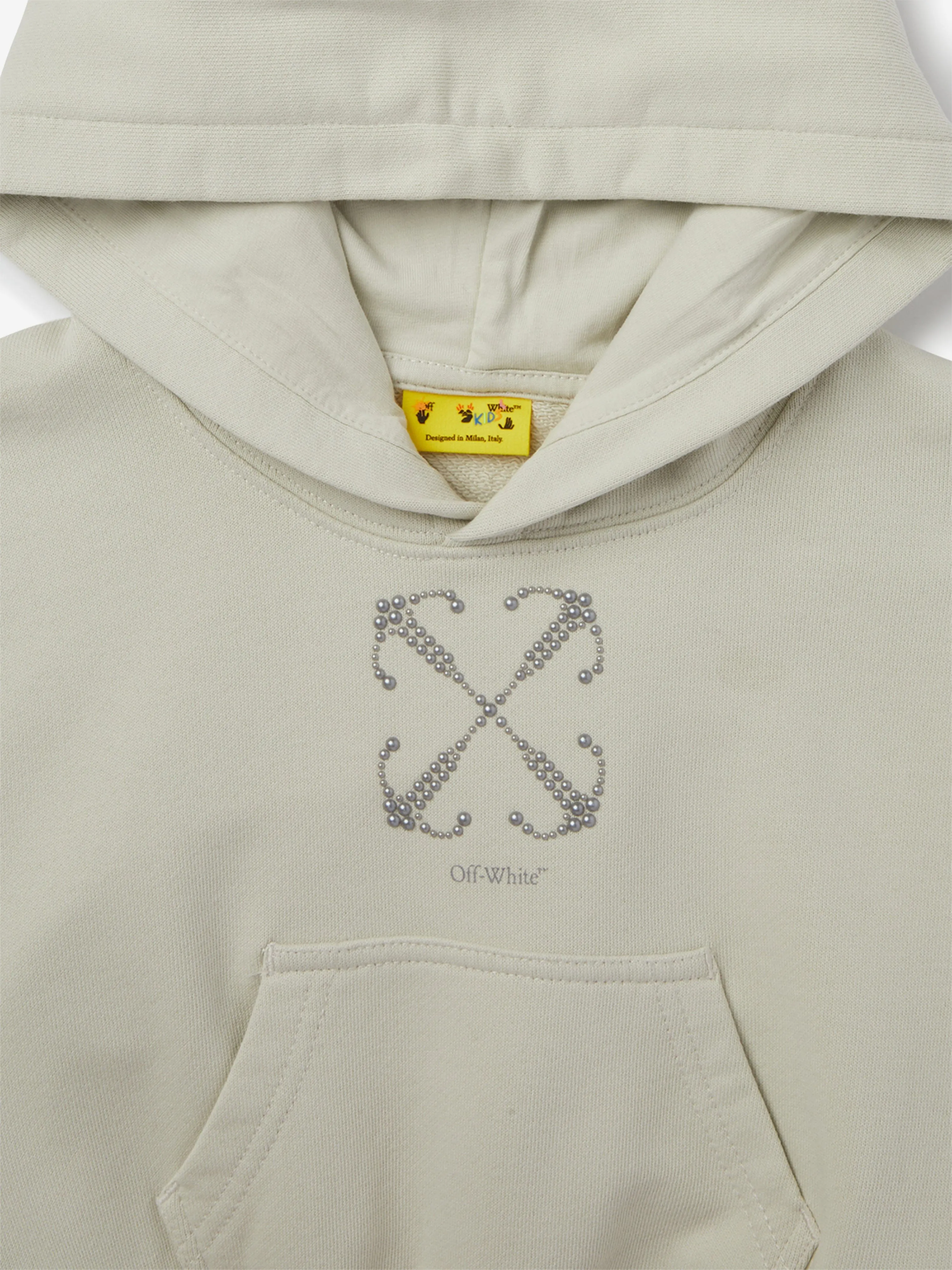 Mädchen Cargo Cropped Hoodie in Grau