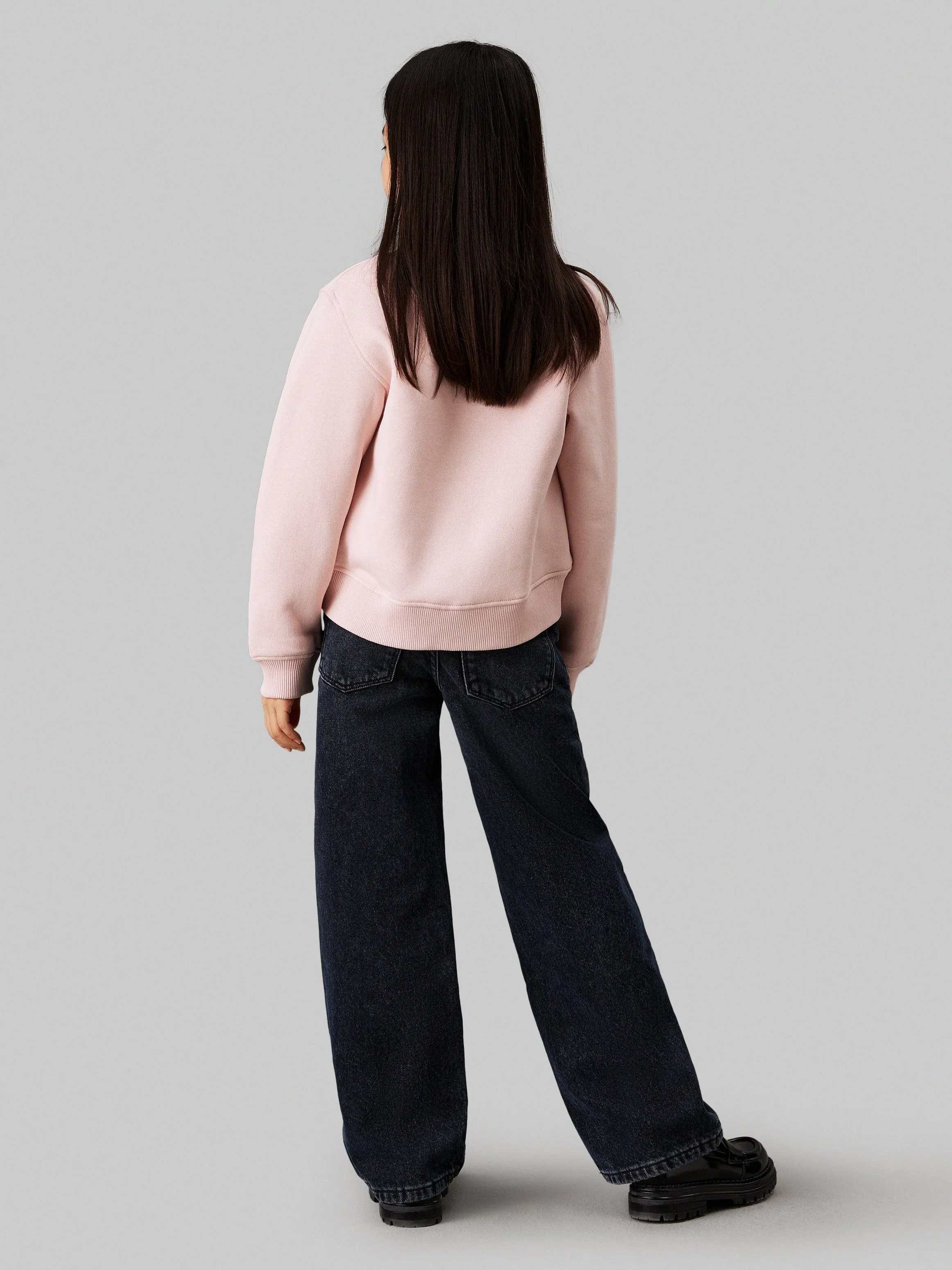 Mädchen CK Logo Sweatshirt in Rosa