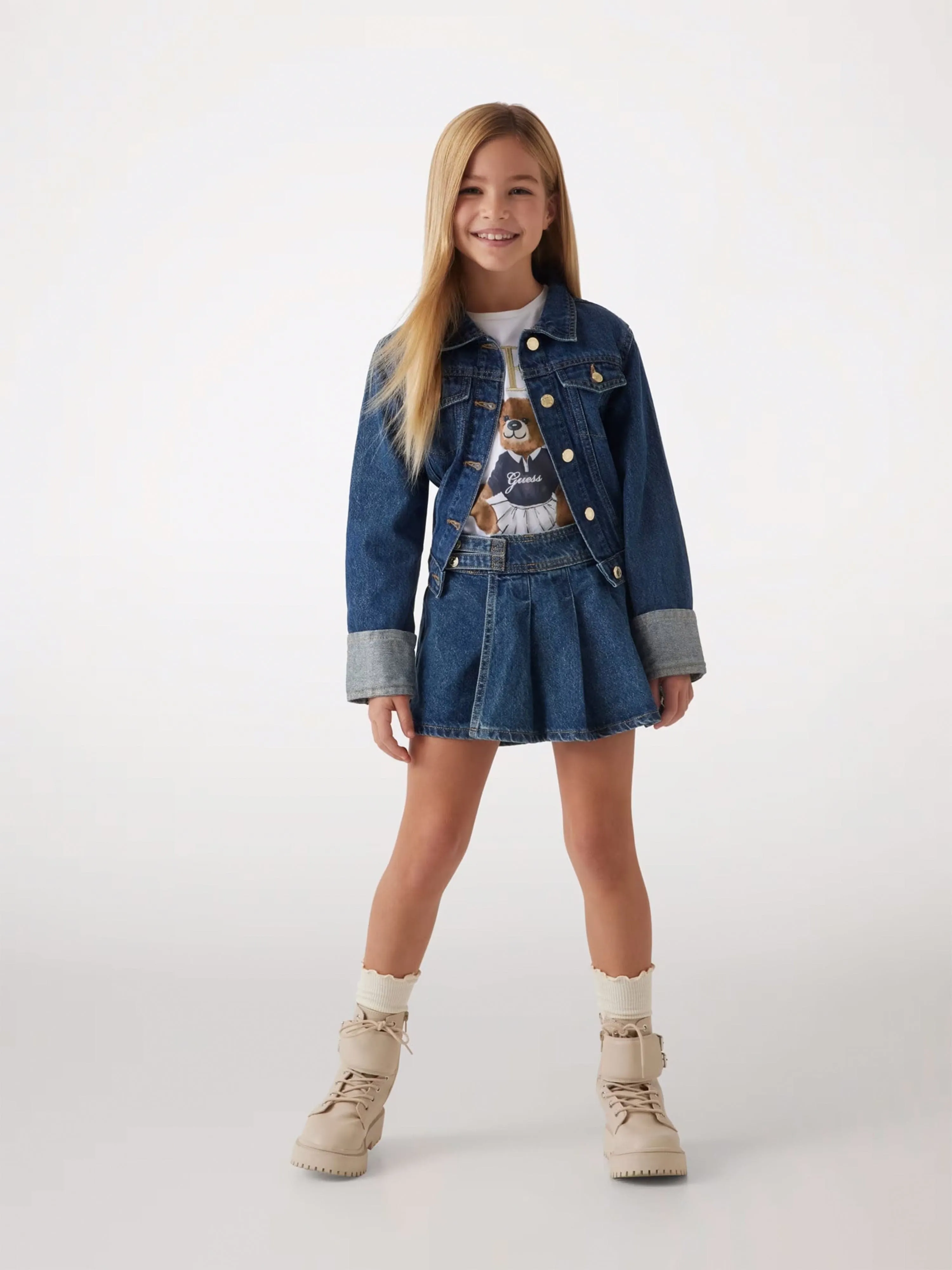 Mädchen Denim Jacke in Blau