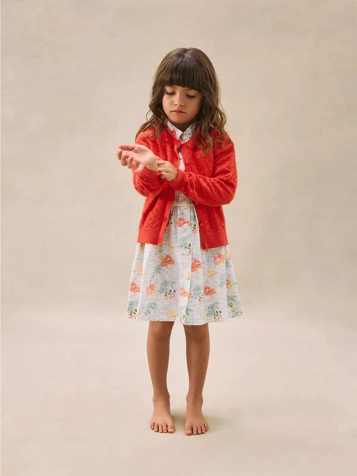 Mädchen Emy Cardigan in Rot