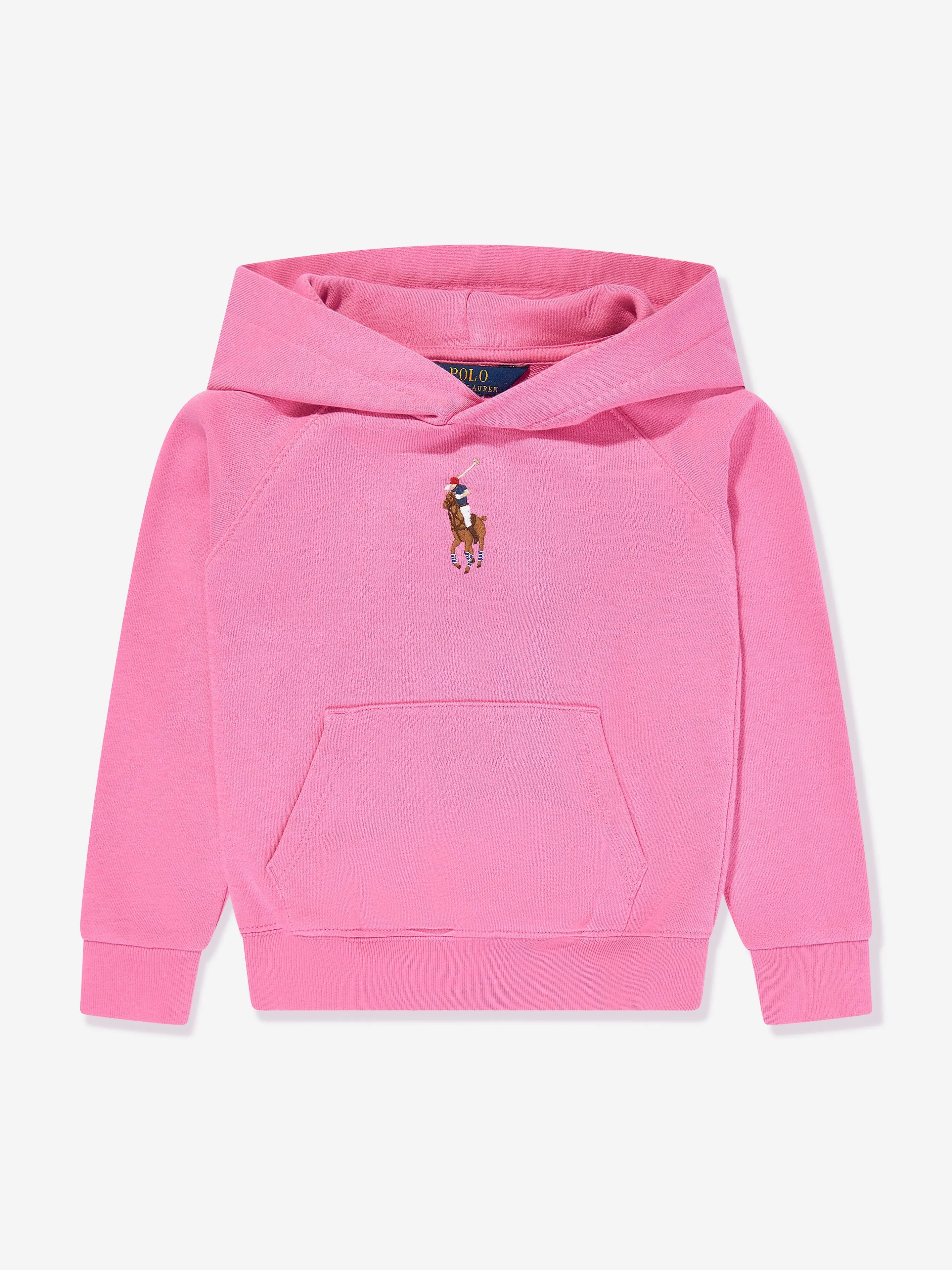 Mädchen Logo Hoodie in Rosa