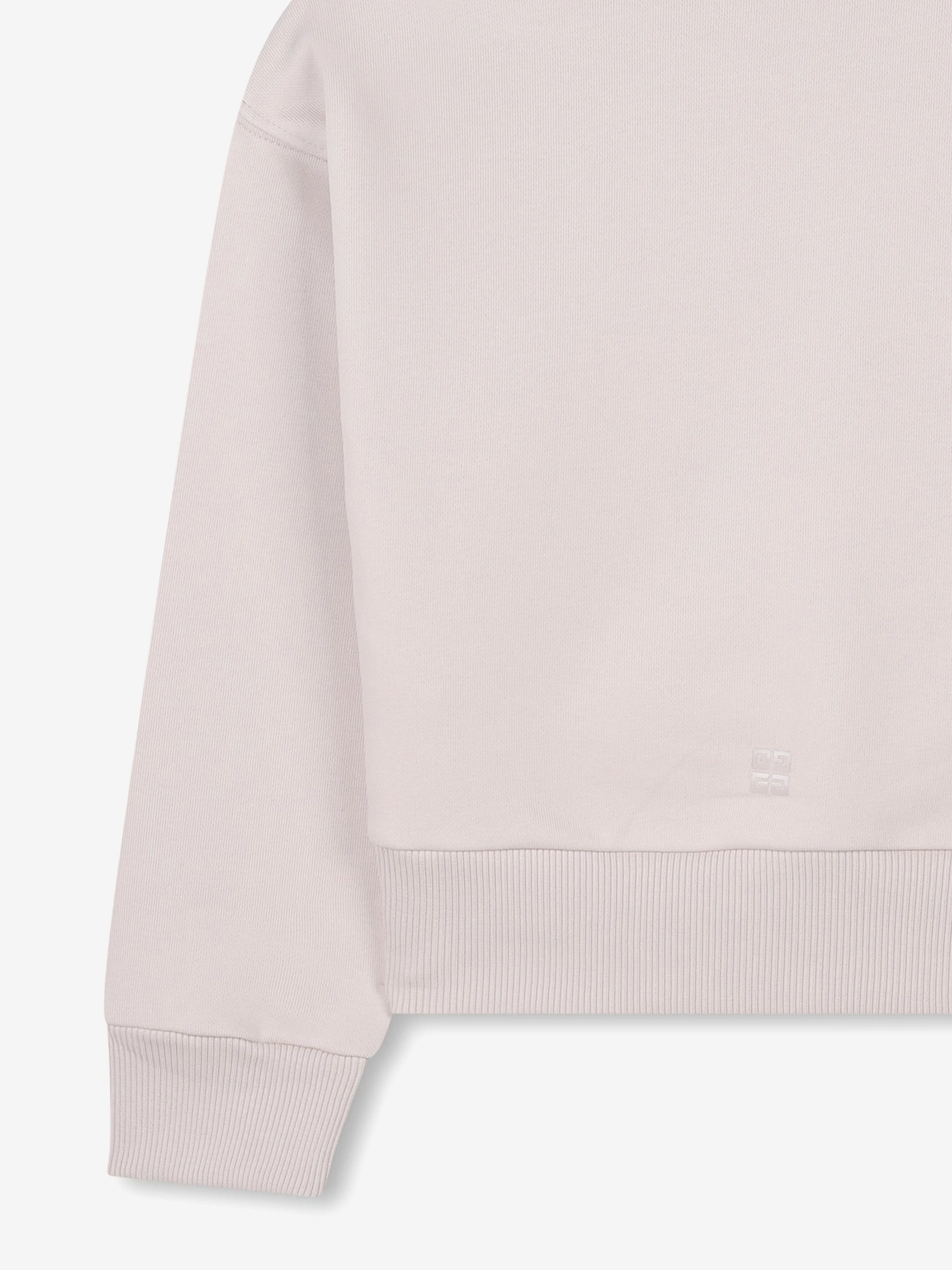 Mädchen Logo Print Sweatshirt in Beige