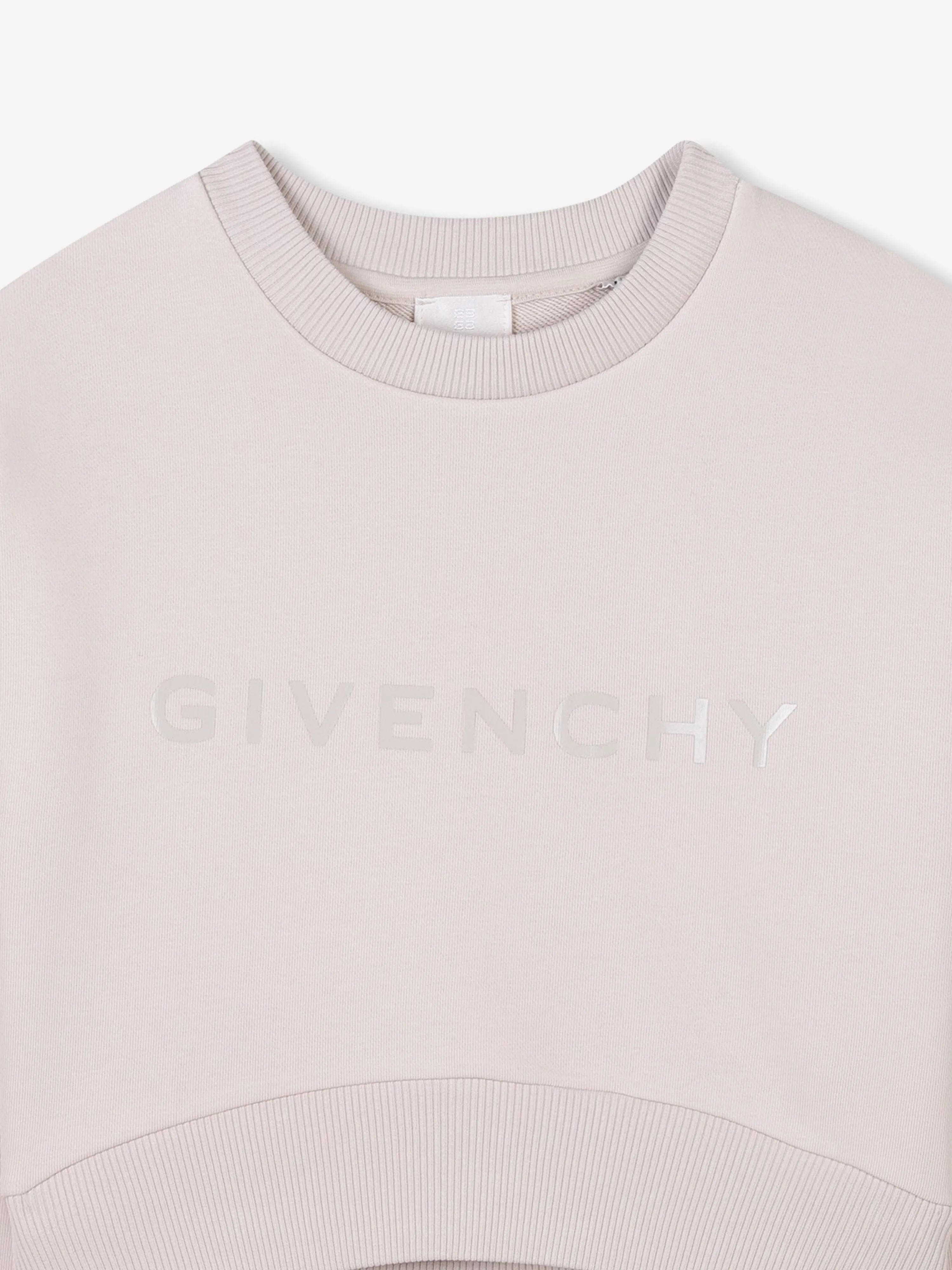 Mädchen Logo Print Sweatshirt in Beige
