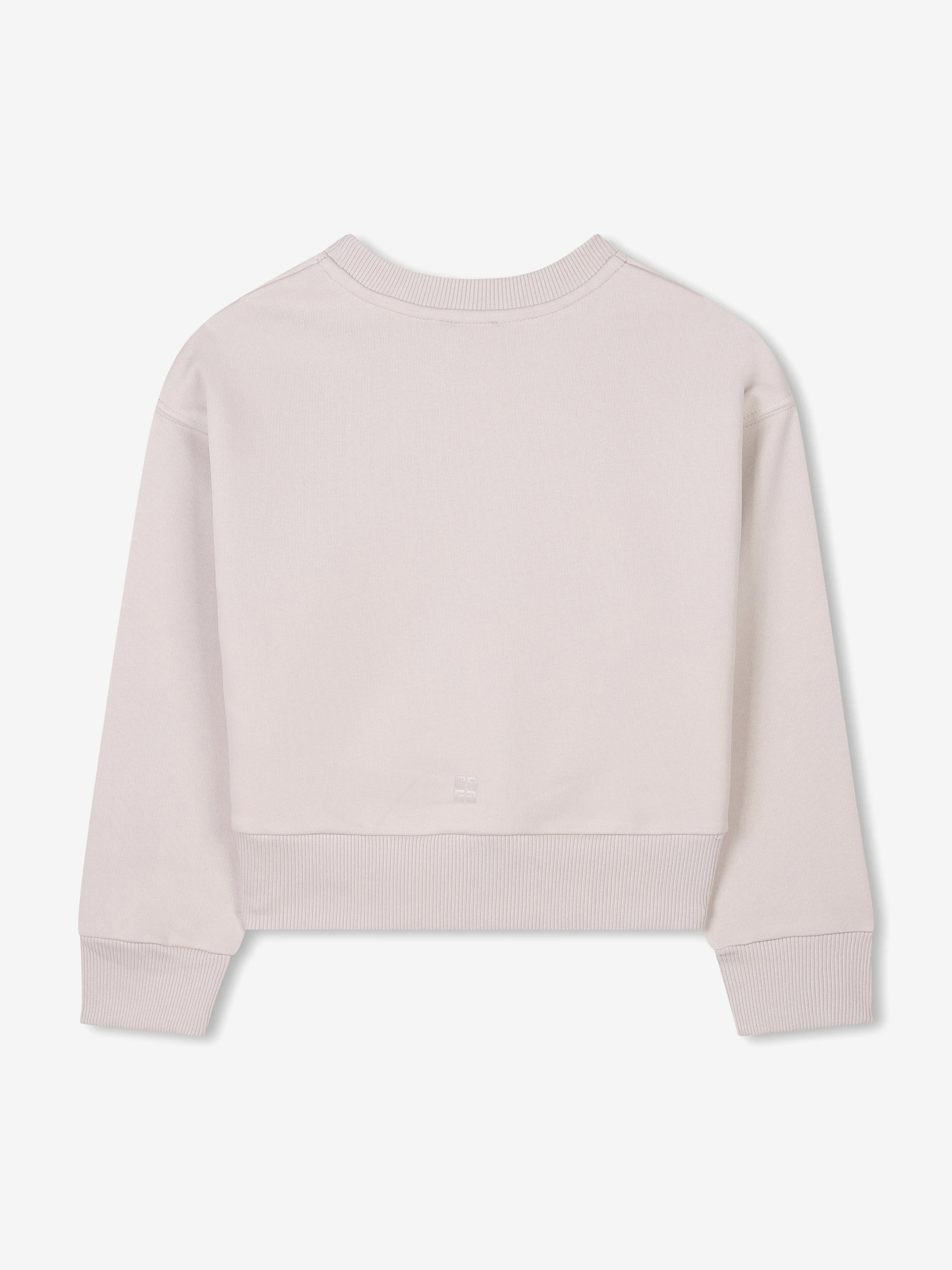 Mädchen Logo Print Sweatshirt in Beige