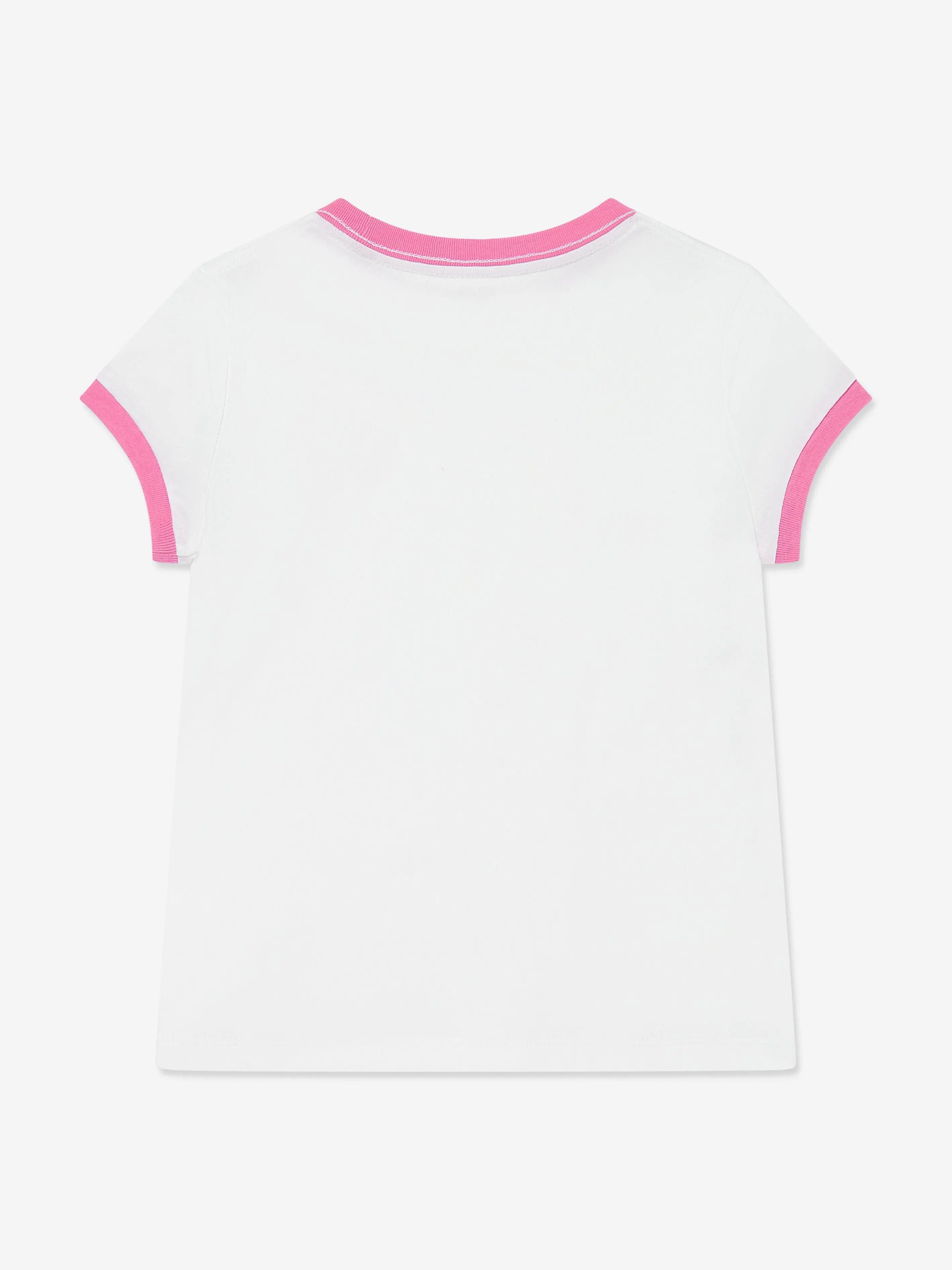 Mädchen Logo Print T-Shirt in Weiß