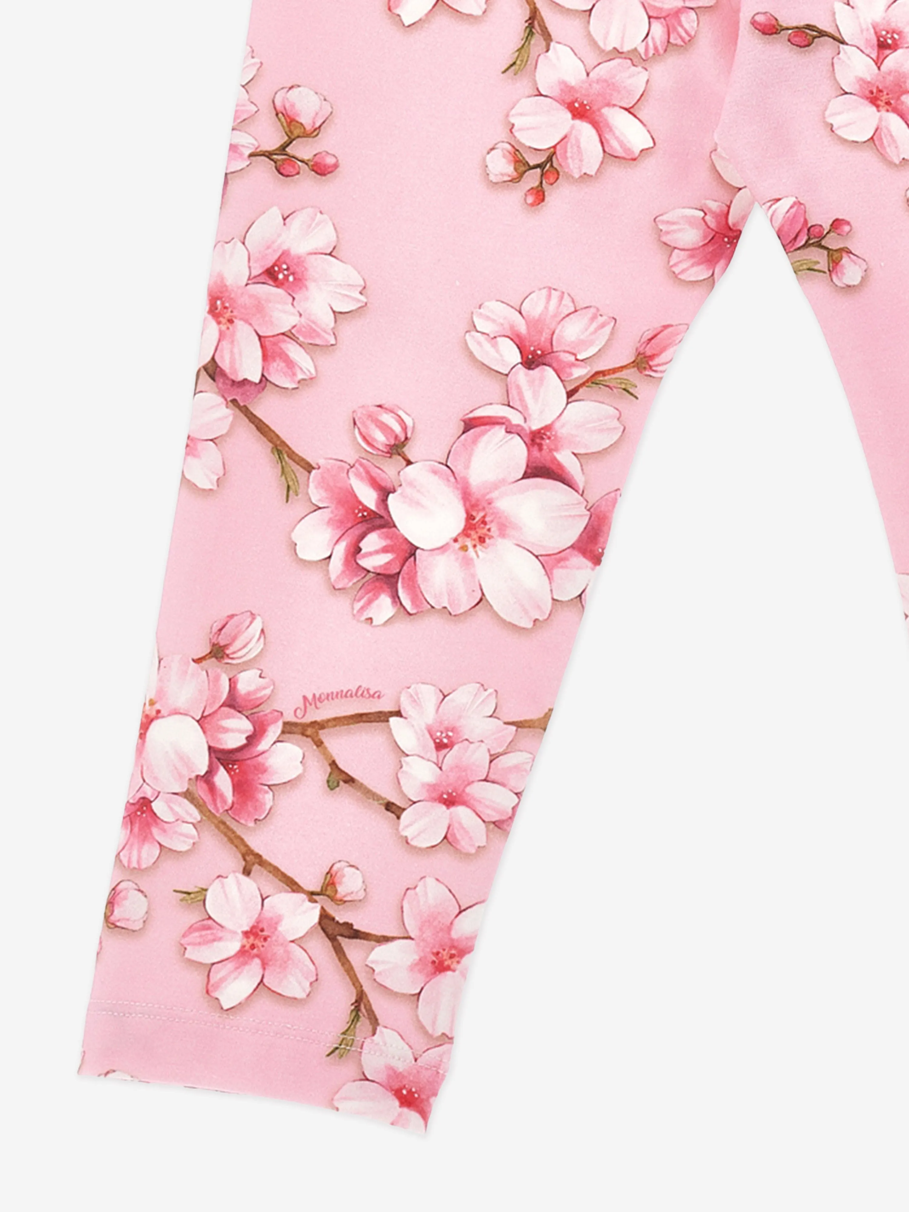 Mädchen Pfirsichblüten Leggings in Rosa