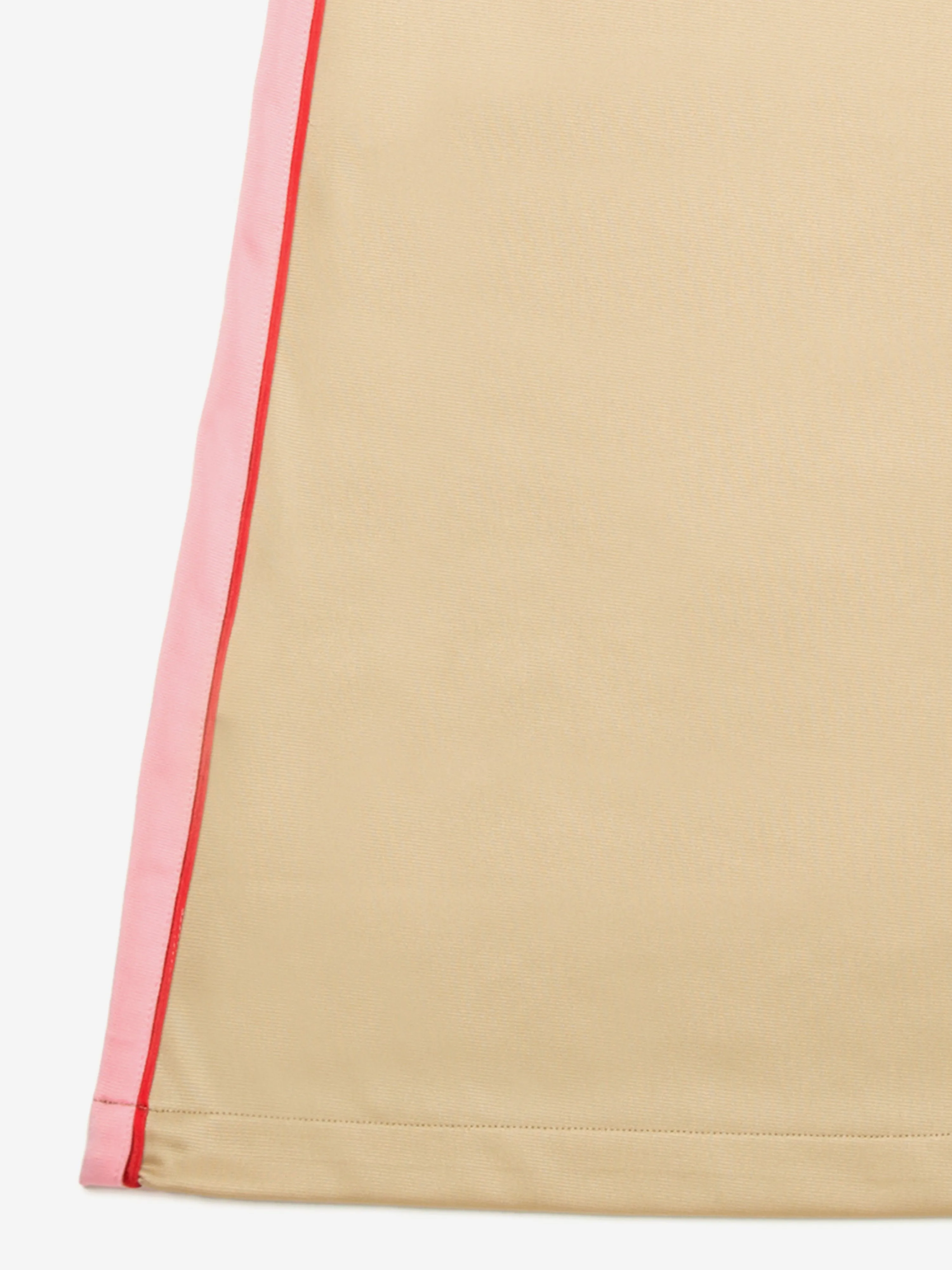 Mädchen Satin und Jersey ärmelloses Kleid in Beige