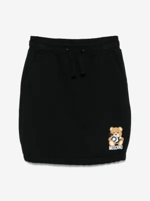 Mädchen Teddybär Rock in Schwarz