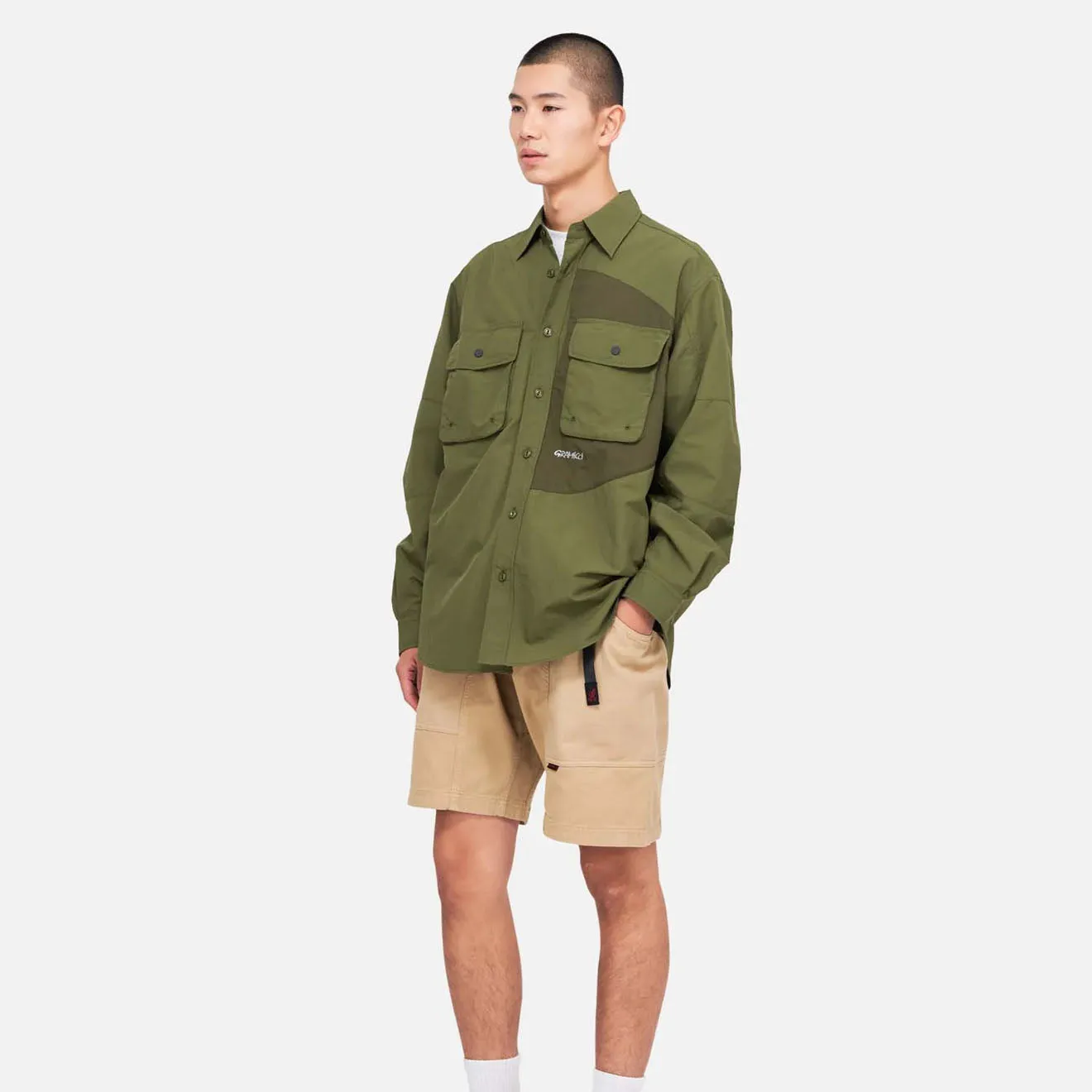 Gramicci Nylon Brentwood Shirt Olive