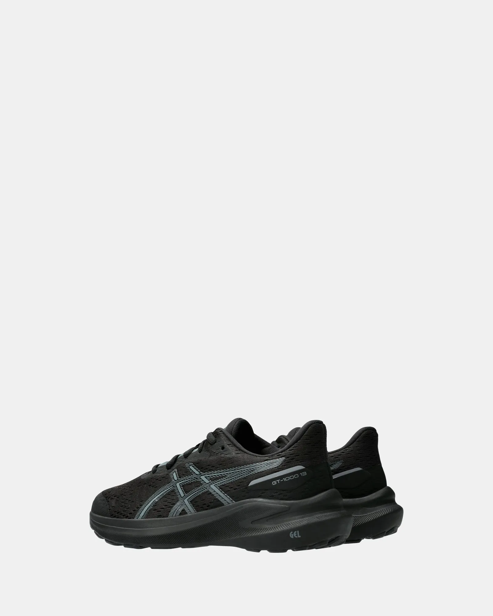 GT-1000 13 Black Grade School Black/Steel Grey Asics Shoes