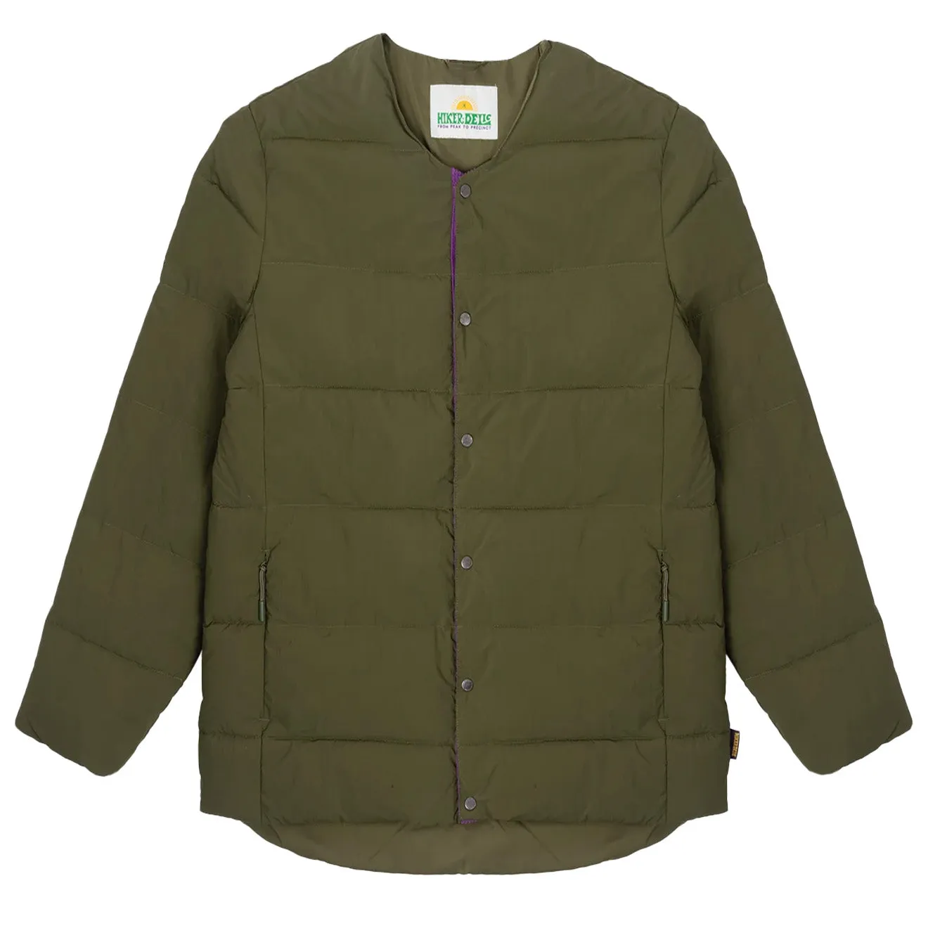 Hikerdelic Gesteppte Mid-Layer Jacke in Khaki