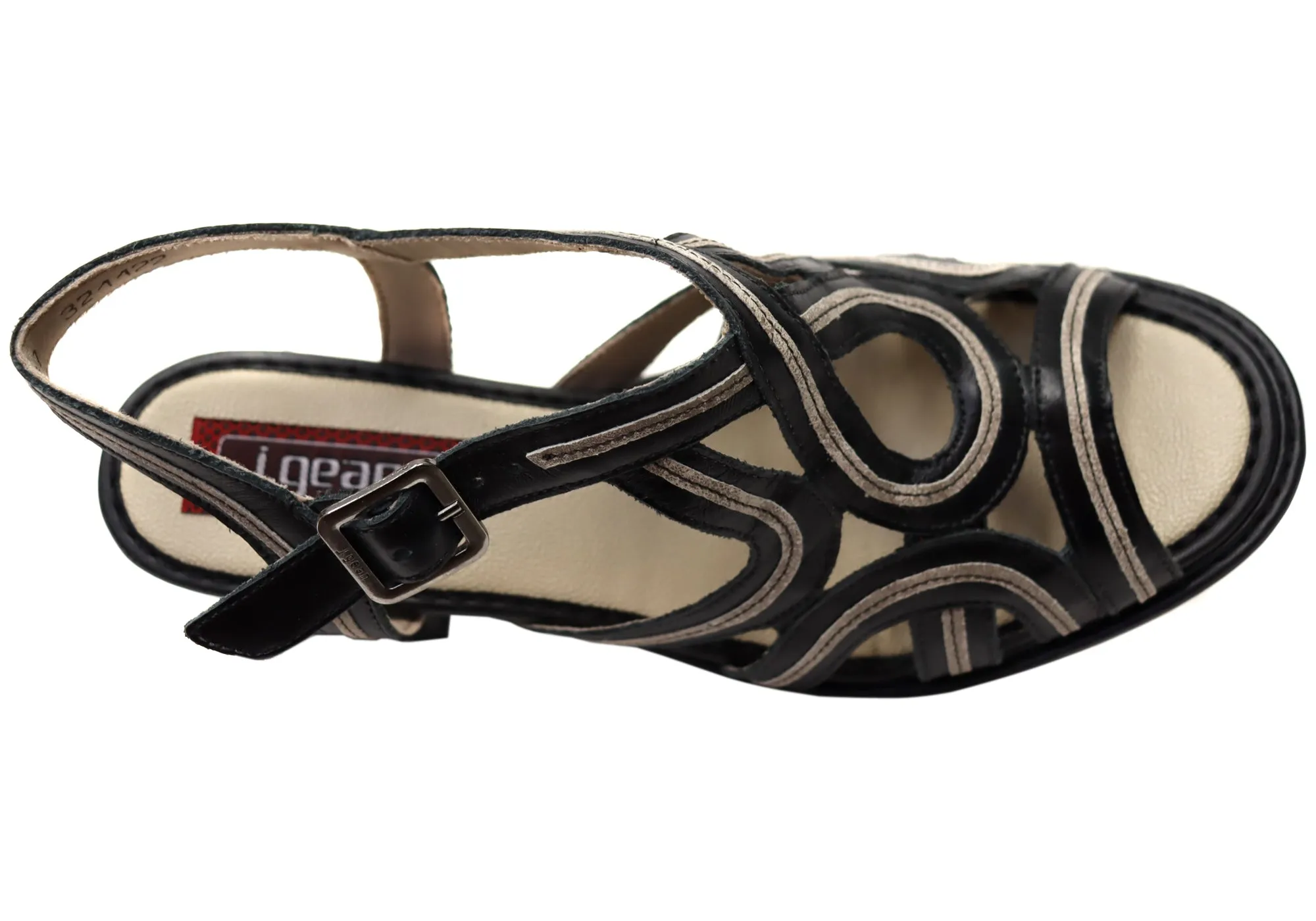J Gean Yvonne Damen Bequeme Leder High Heels Sandalen Hergestellt In Brasilien J Gean Schuhe