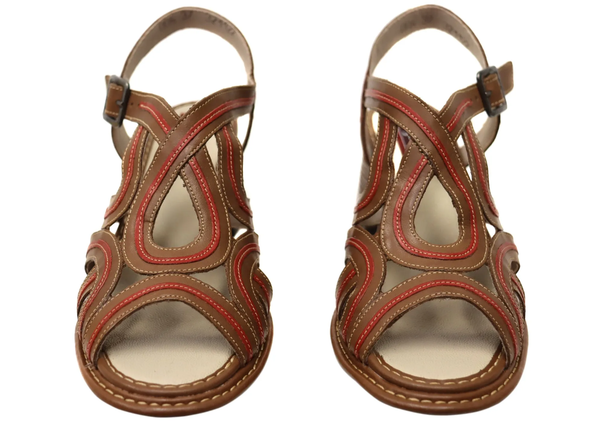 J Gean Yvonne Damen Bequeme Leder High Heels Sandalen Hergestellt In Brasilien J Gean Schuhe