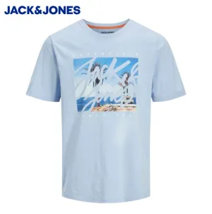 Jack & Jones Colton Foto-Logo T-Shirt Blau