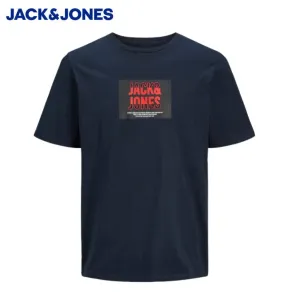 Jack & Jones Hudson Logo T-Shirt Marineblau
