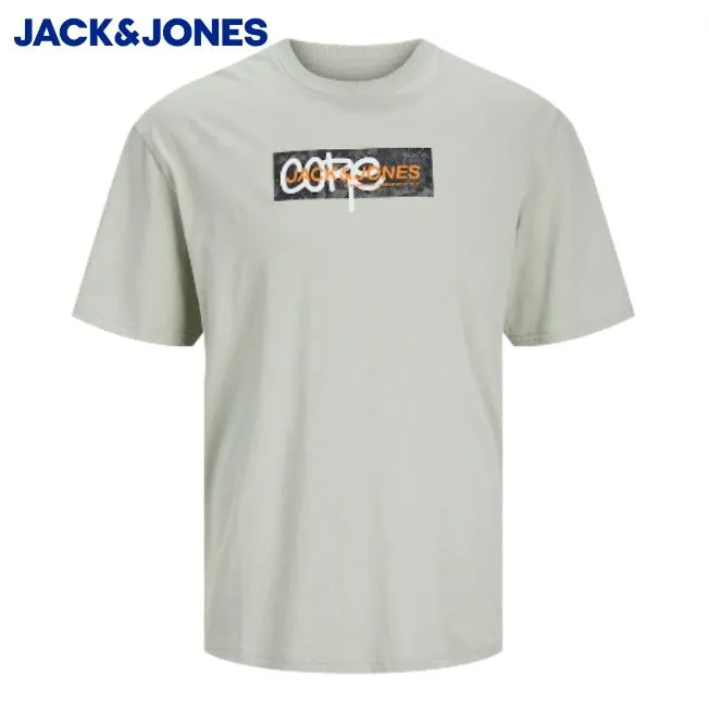 Jack & Jones Sommer-Print Salbei T-Shirt Grün