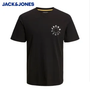 Jack & Jones Warrior Logo Schwarzes T-Shirt Schwarz