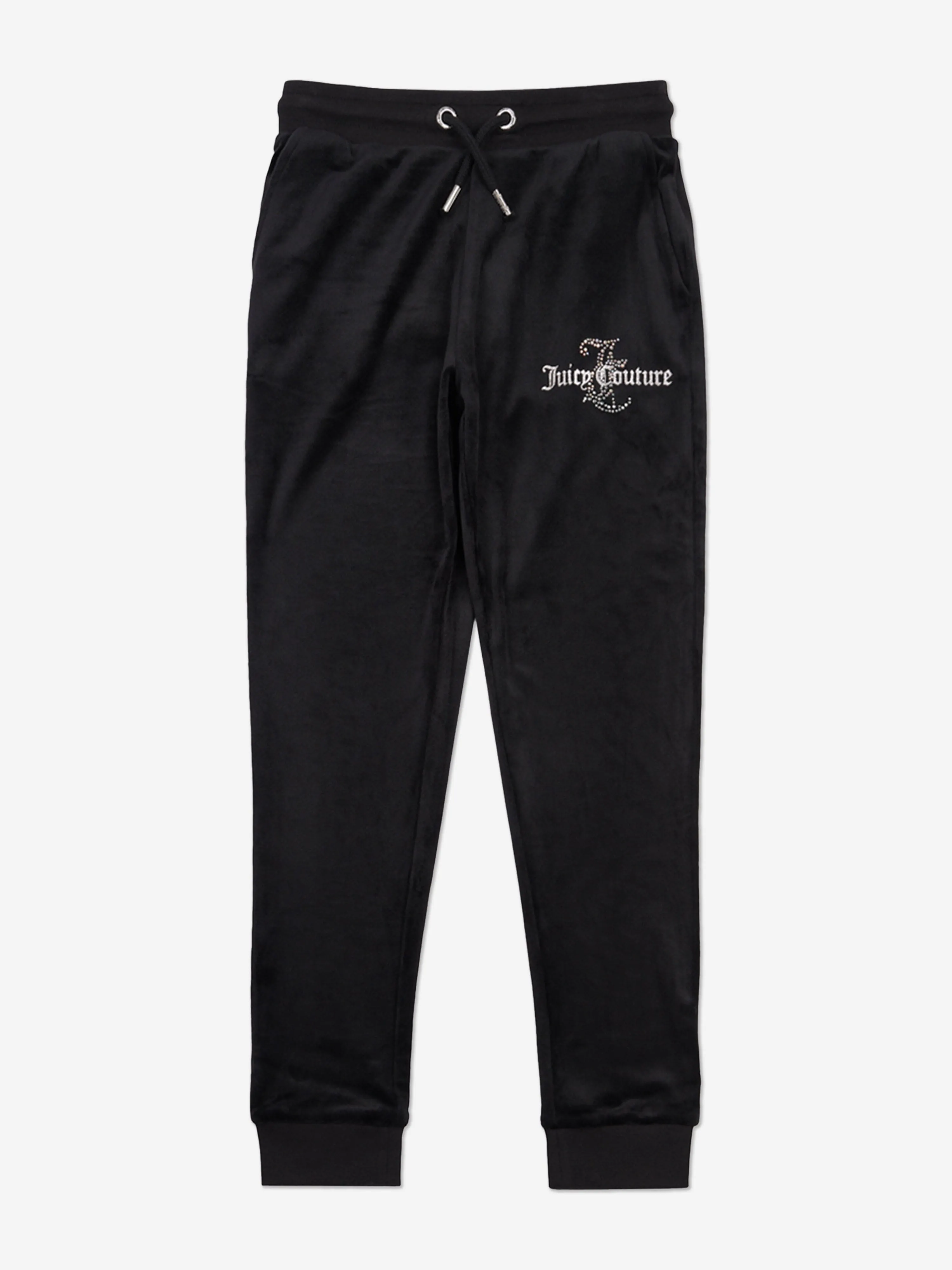 Juicy Couture Mädchen Diamante Logo Jogginganzug in Schwarz