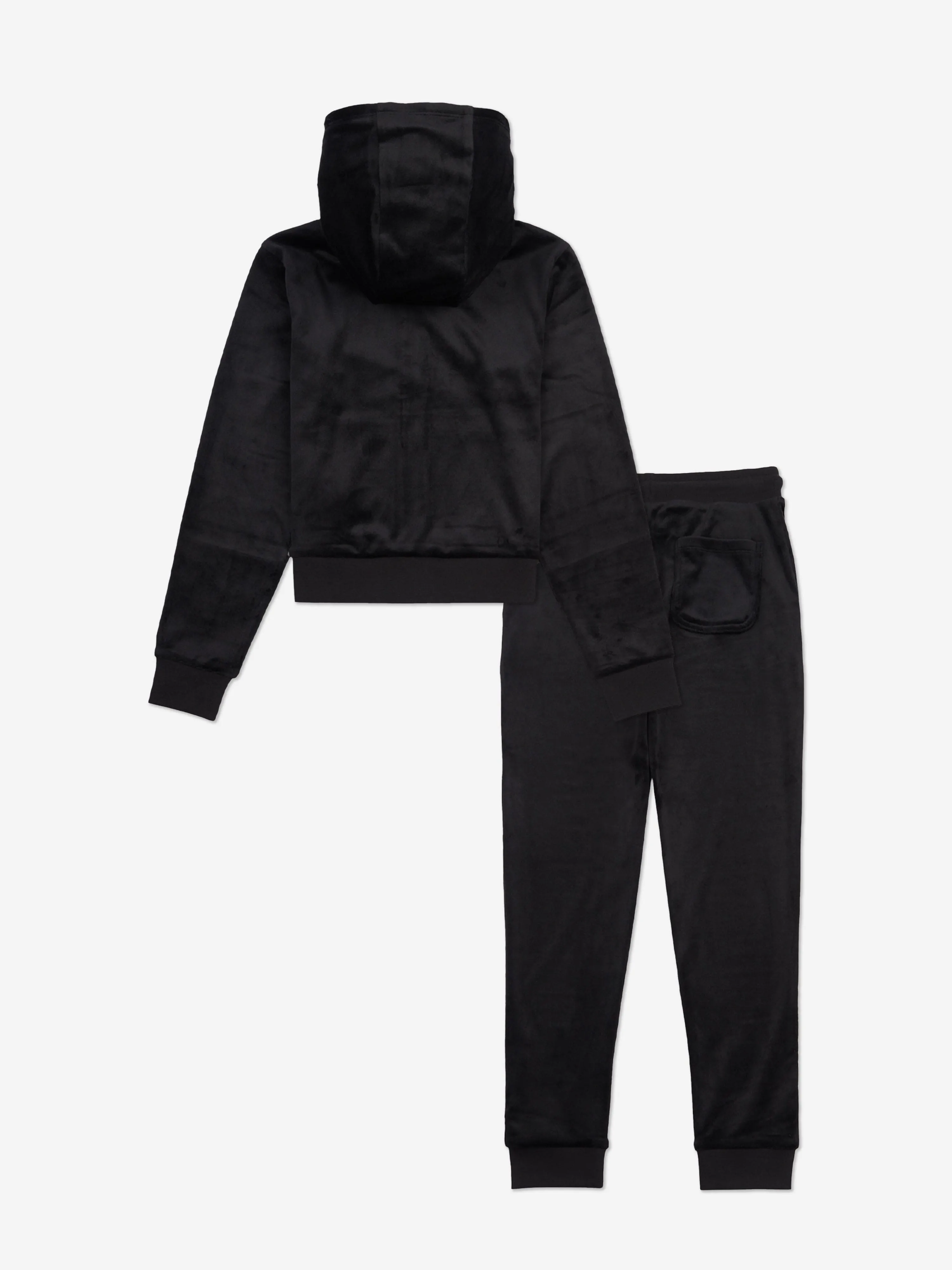 Juicy Couture Mädchen Diamante Logo Jogginganzug in Schwarz