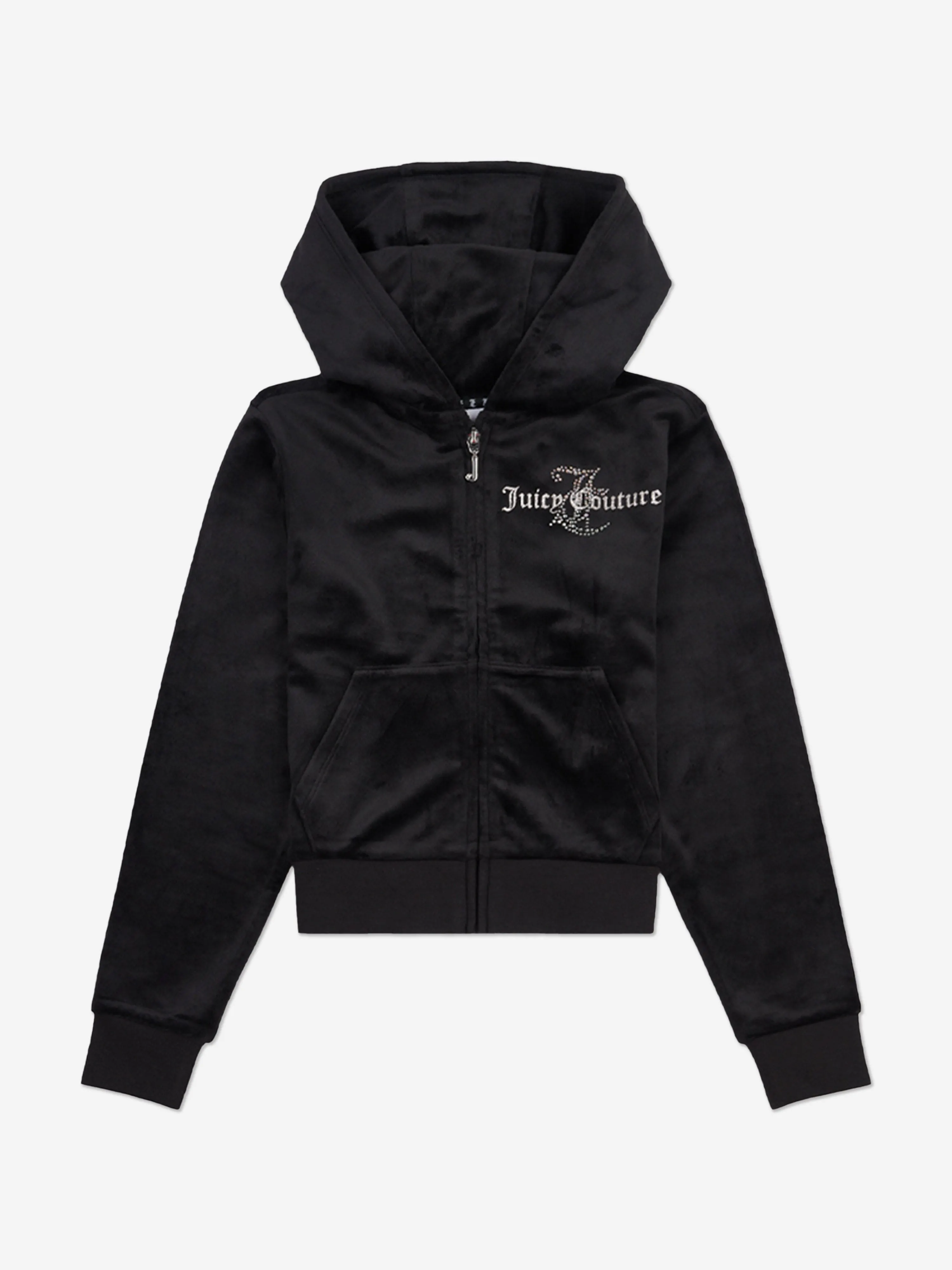 Juicy Couture Mädchen Diamante Logo Jogginganzug in Schwarz