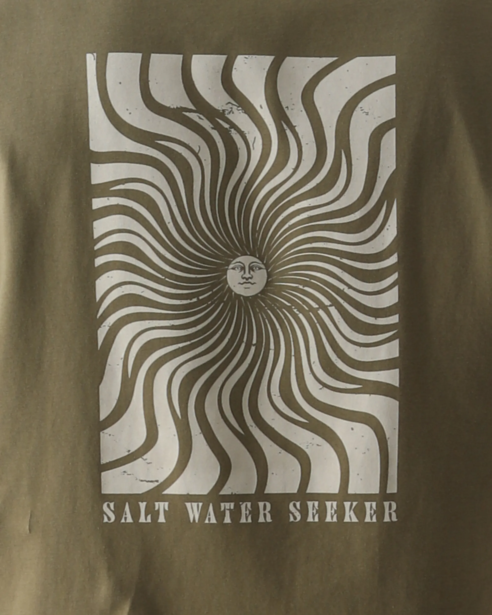 Kaleidoskop T-Shirt in Verblasstem Khaki