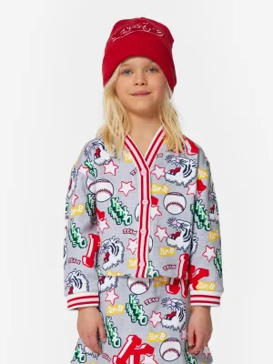 KENZO Girls Kenzo Club Cardigan in Grau