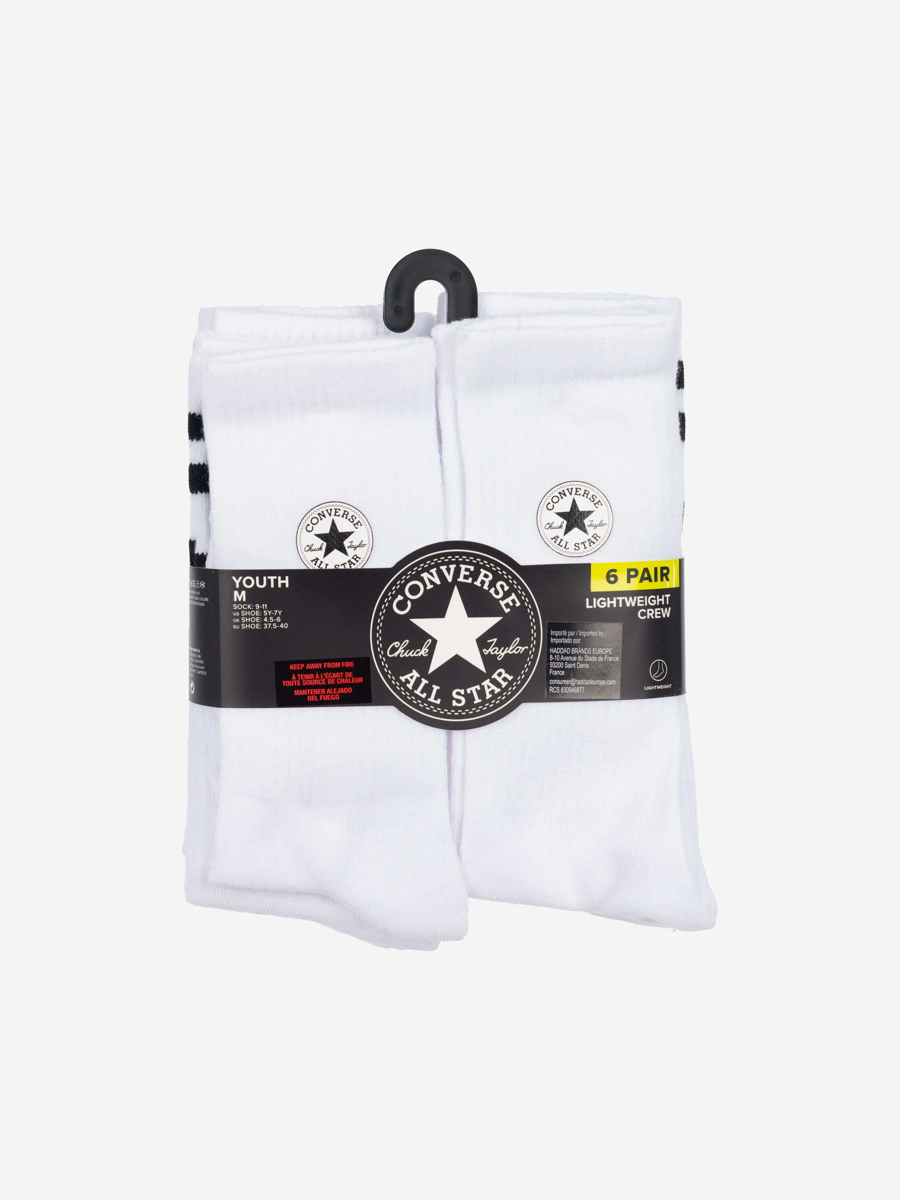 Kids Chuck Patch 6er-Pack Socken-Set in Weiß