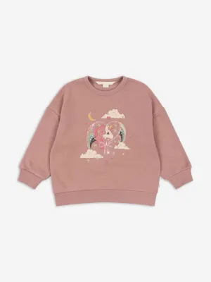 Konges Sl?jd Mädchen Lou Glitzer Sweatshirt in Rosa