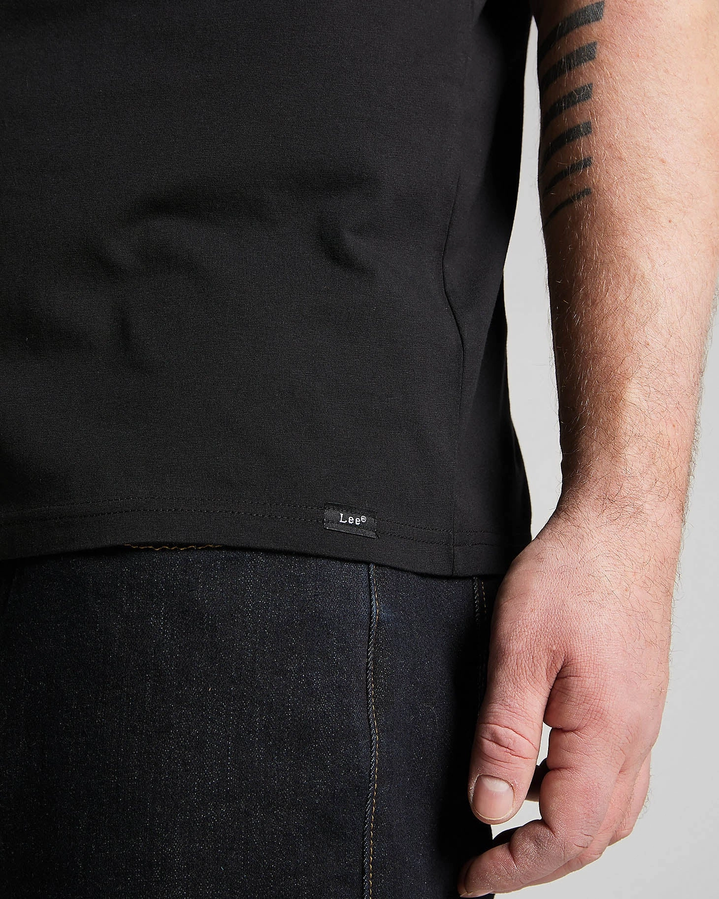 Lee Twin Pack Crew Tees - Black